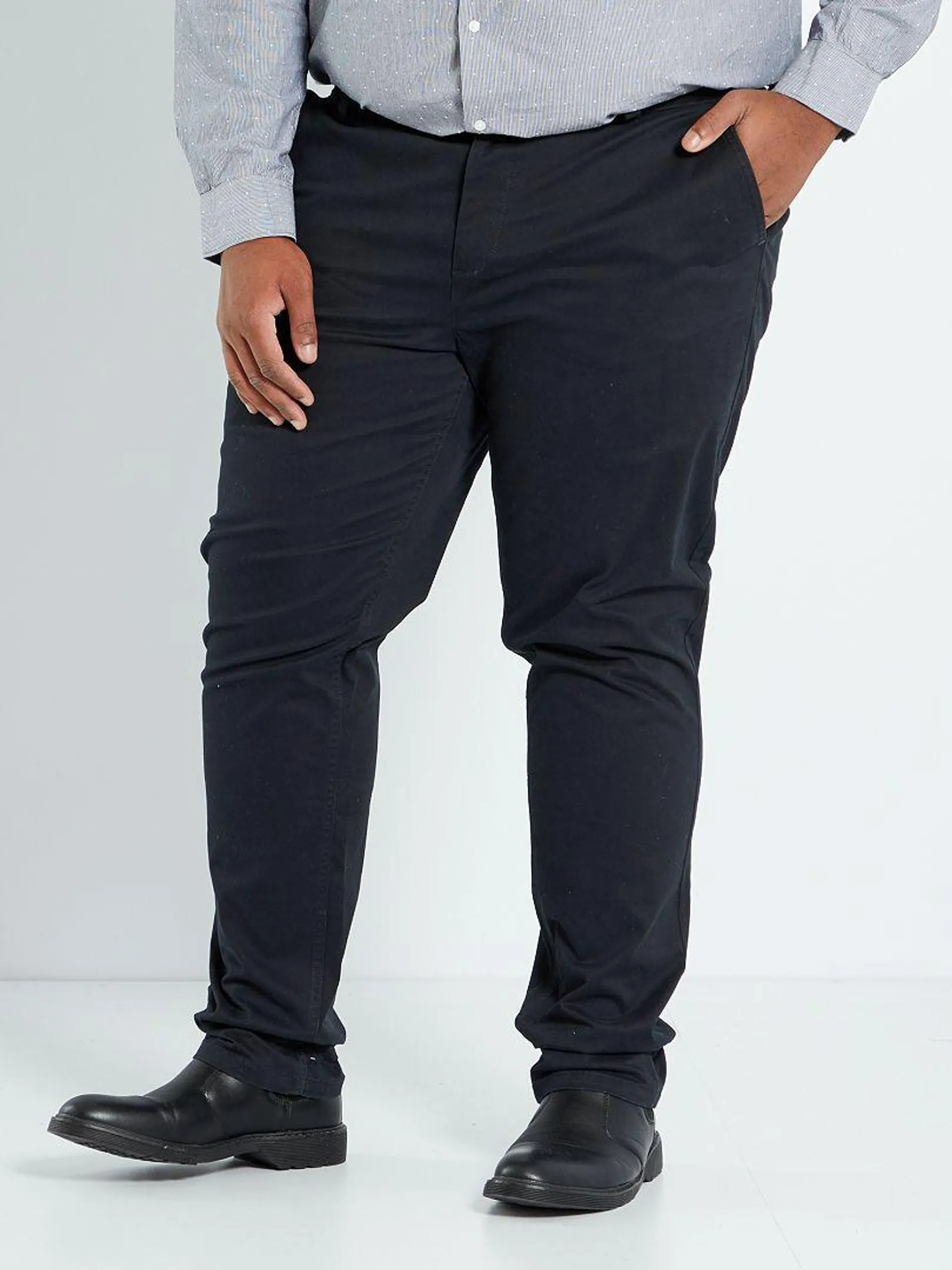 Pantaloni chino slim L34 - Nero