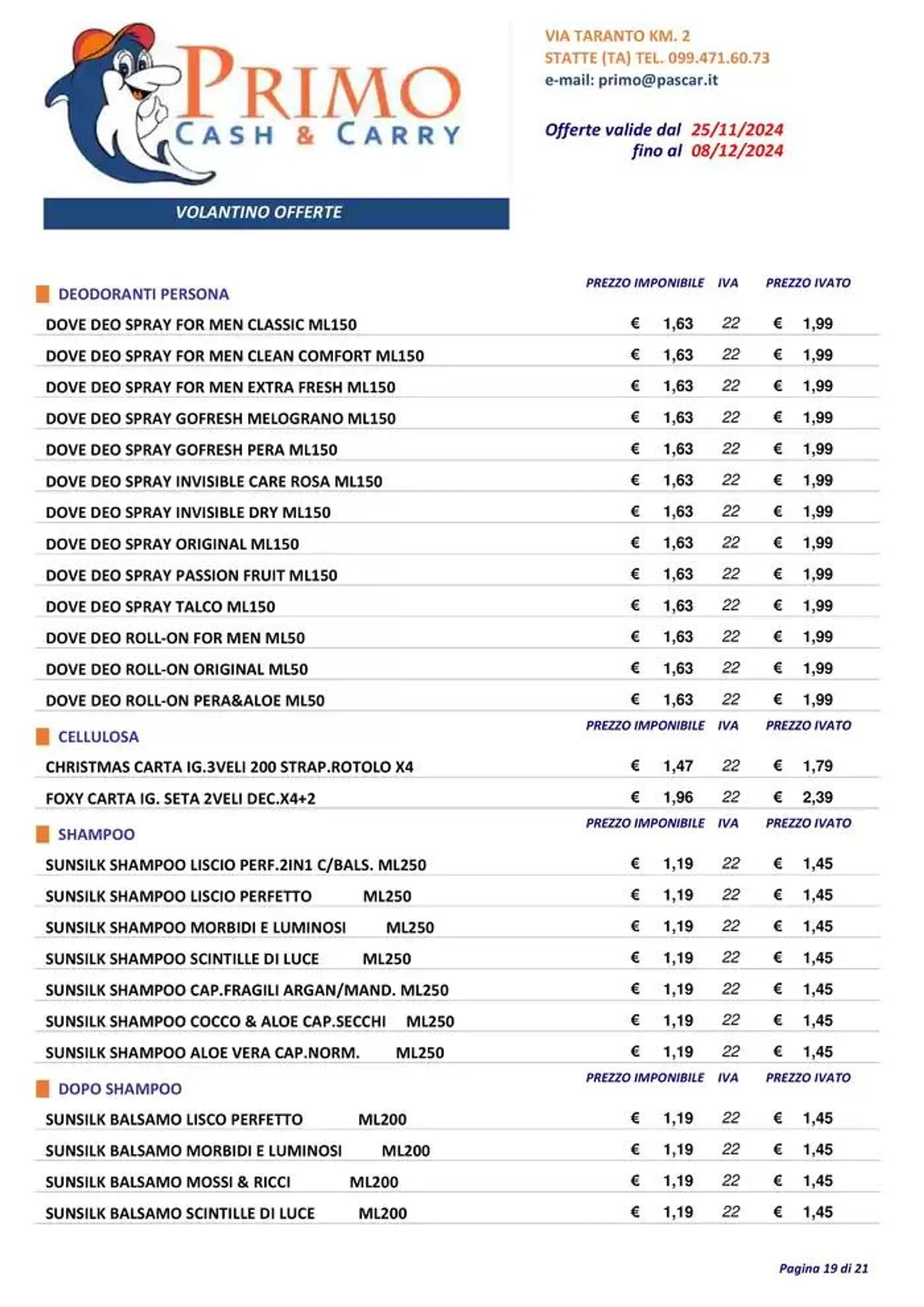 Offerte valide dal 25/11 fino al 08/12 da 27 novembre a 8 dicembre di 2024 - Pagina del volantino 19