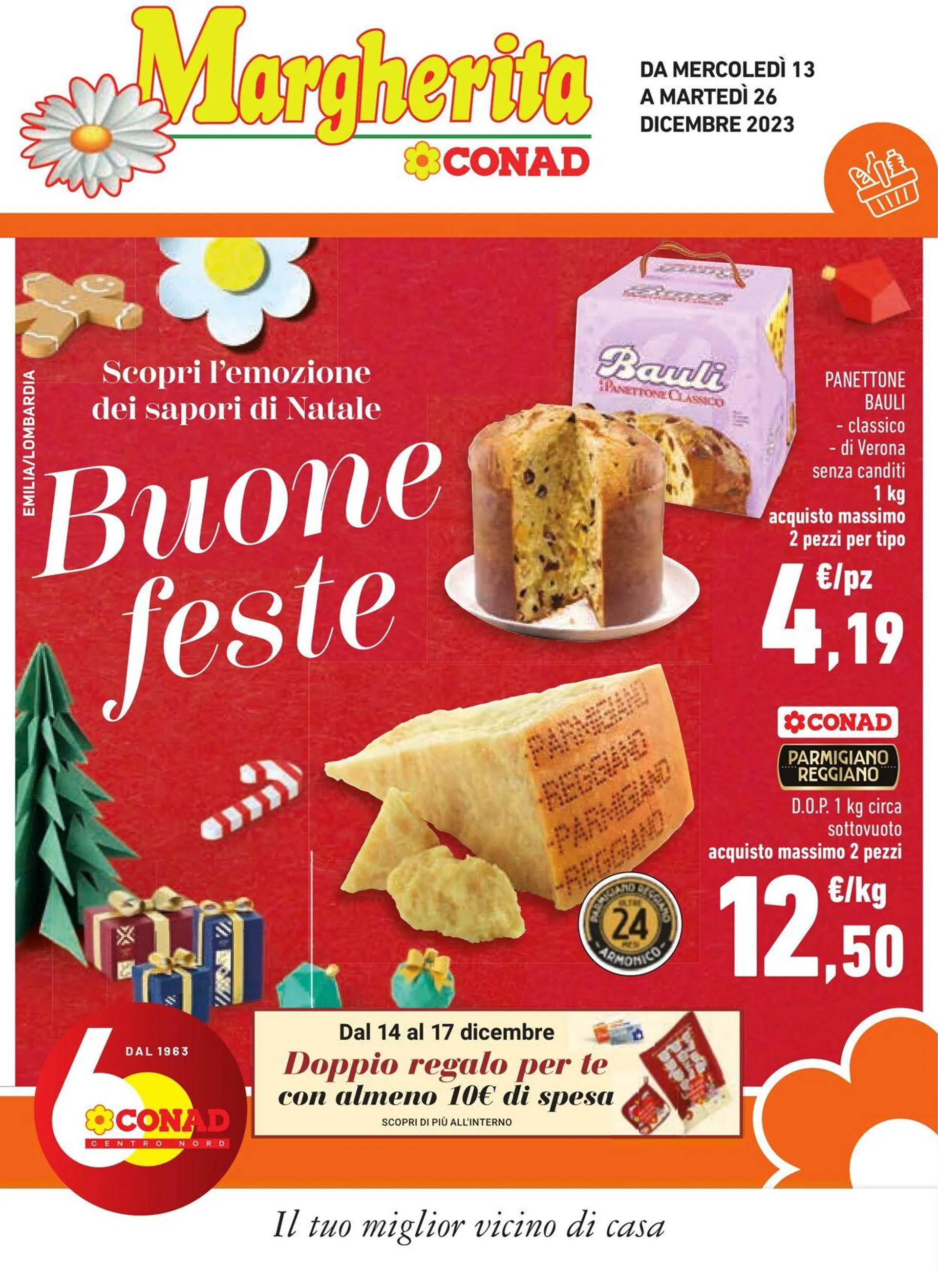 Conad - Margherita - Milano Volantino attuale da 13 dicembre a 26 dicembre di 2023 - Pagina del volantino 1