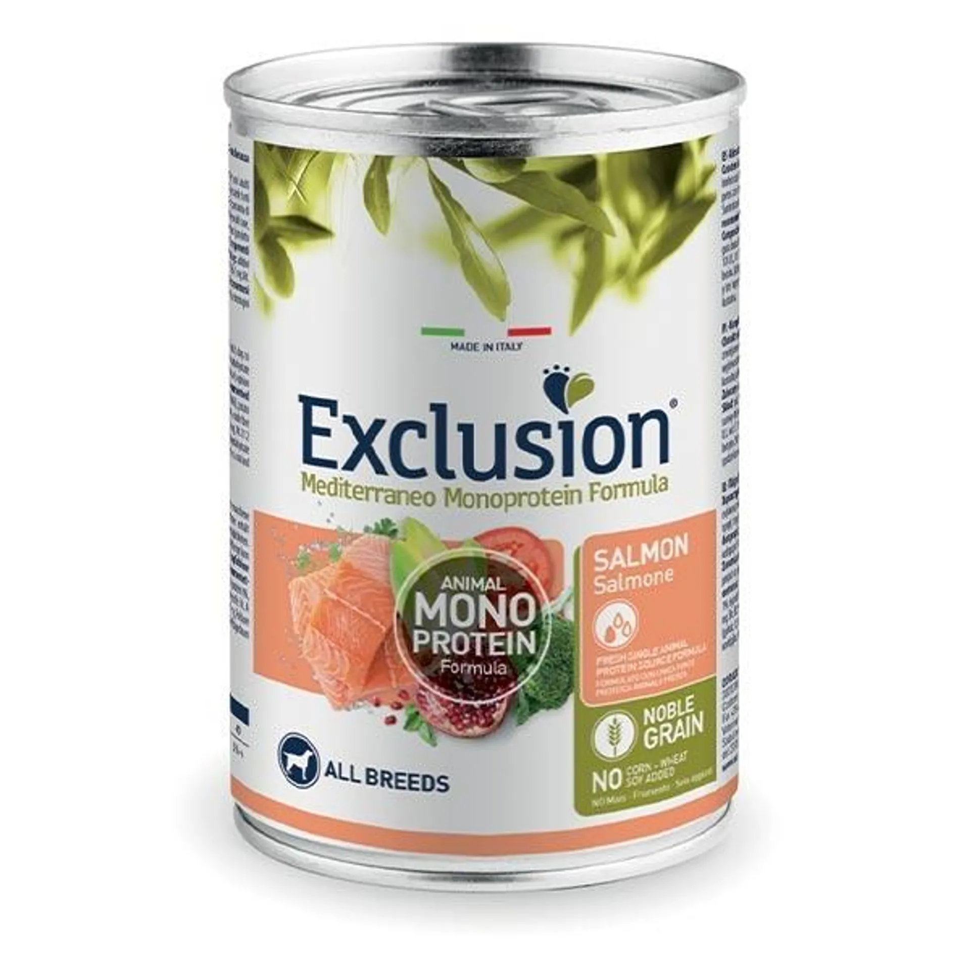 Exclusion - Mediterraneo Monoprotein Adult All Breed con Salmone