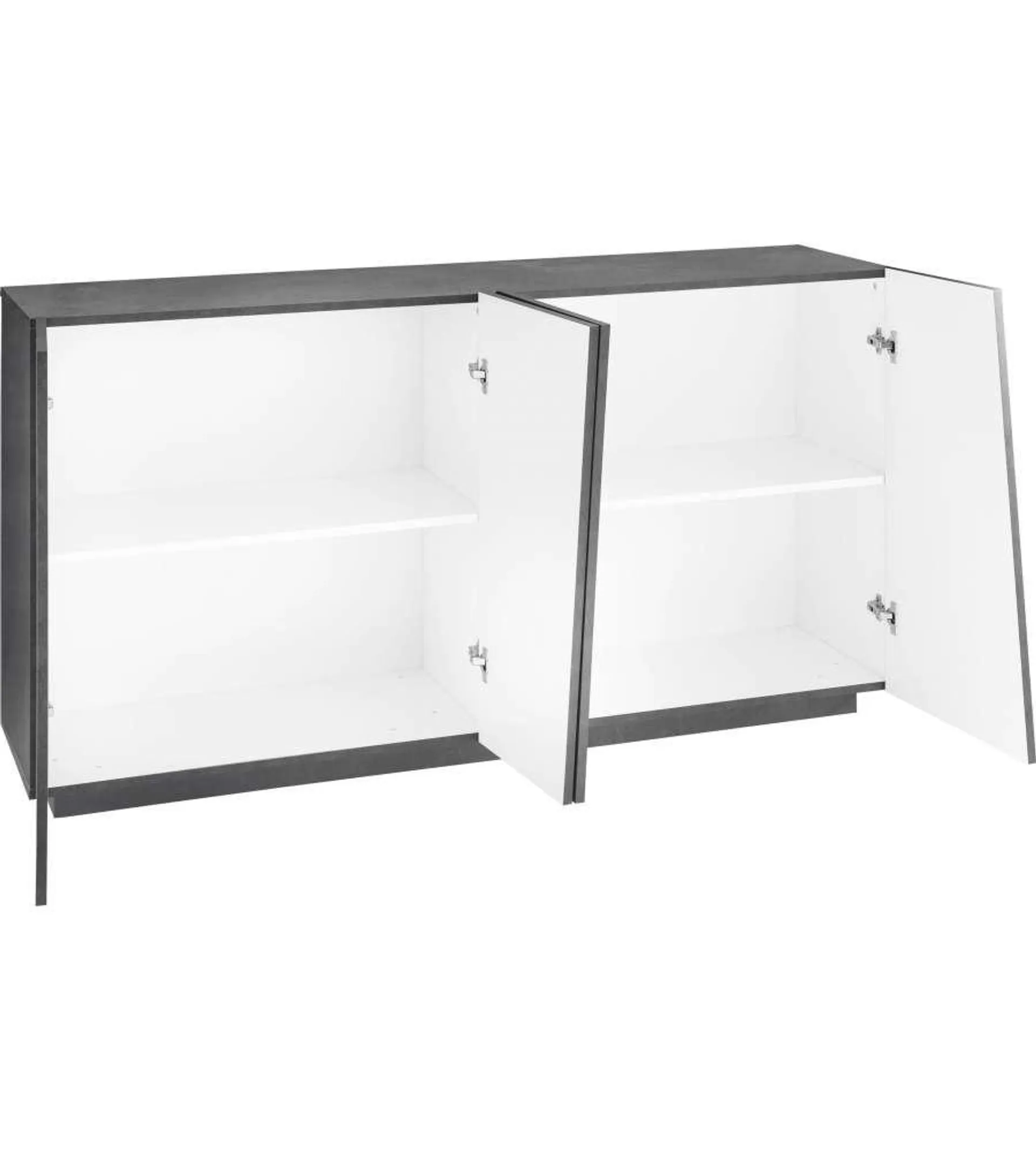 Credenza Vega Moderna 4 Ante 160 Battente Ardesia