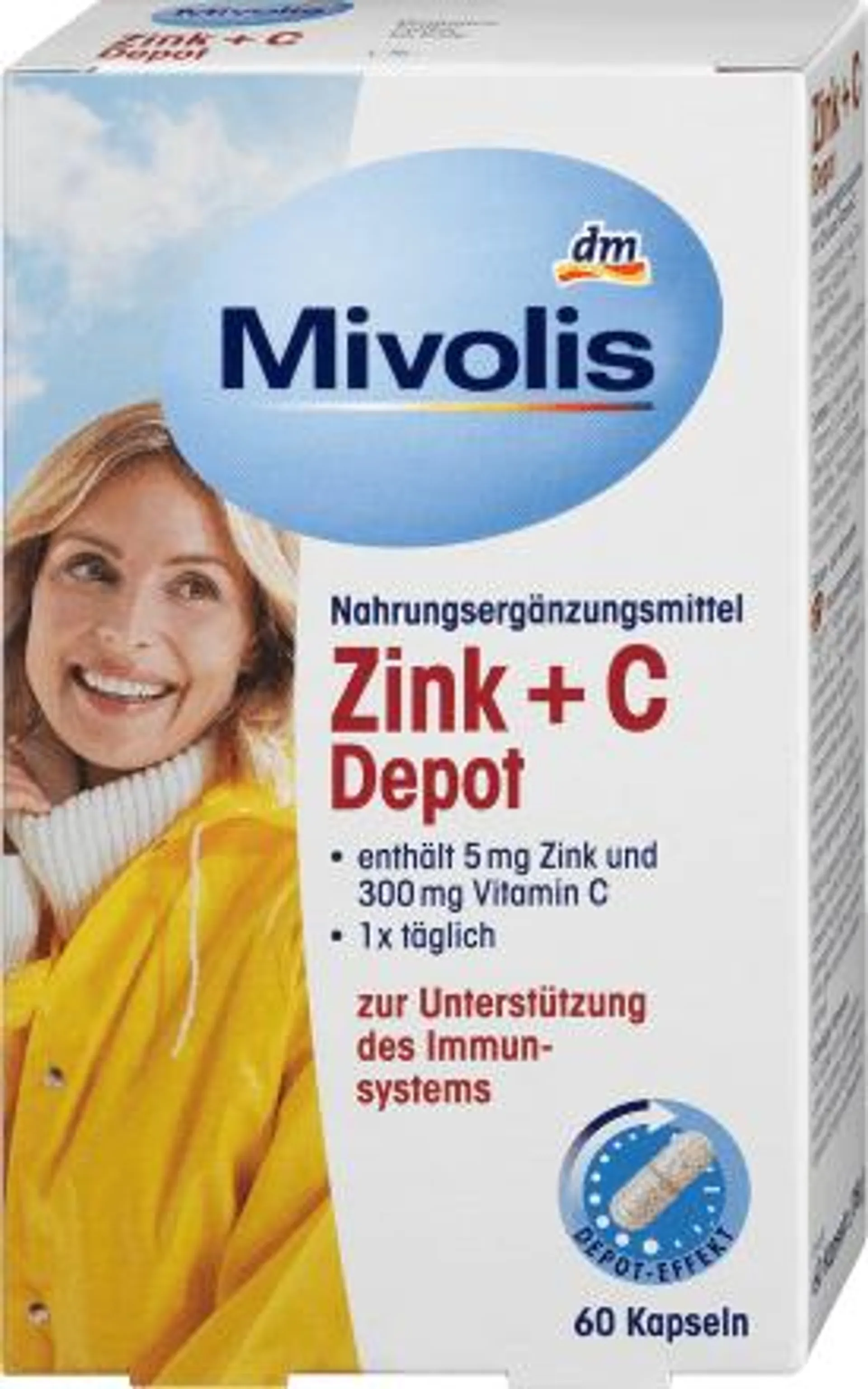 Zinco + Vitamina C, 60 pz