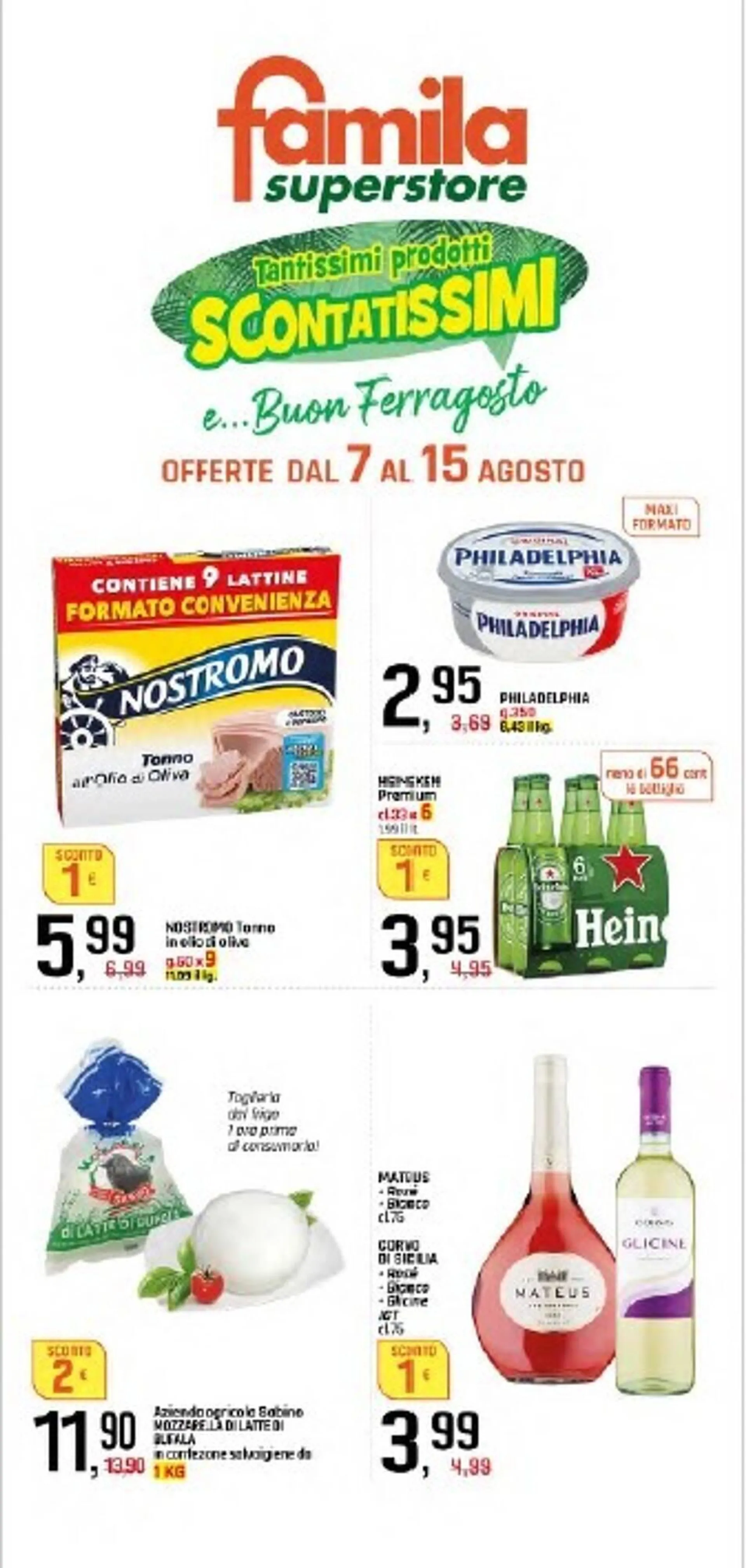 Volantino Supermercato Fratelli Scotto da 7 agosto a 15 agosto di 2025 - Pagina del volantino 1
