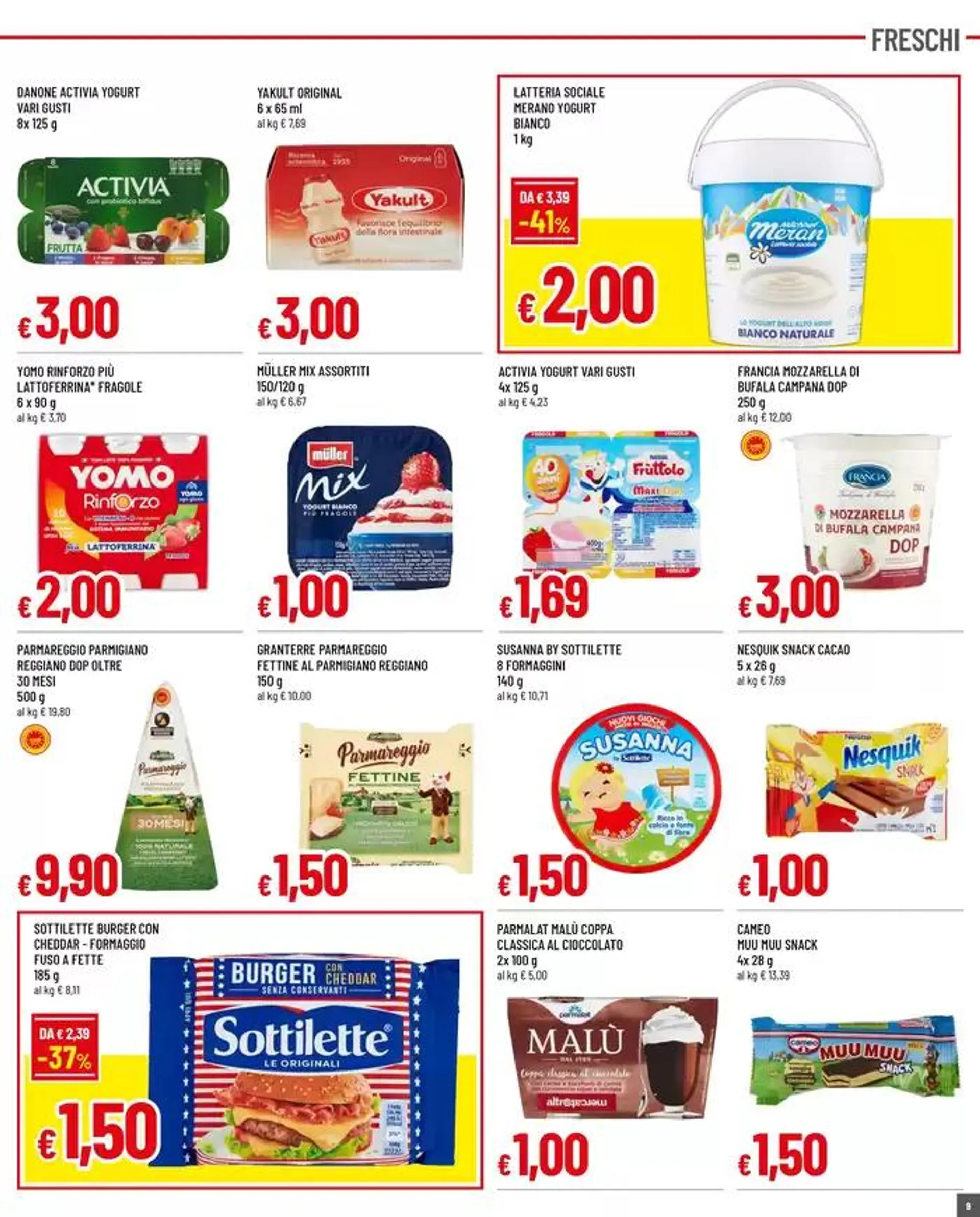 TANTI PRODOTTI DA 0,50 A 3,00€ da 22 maggio a 4 giugno di 2025 - Pagina del volantino 9