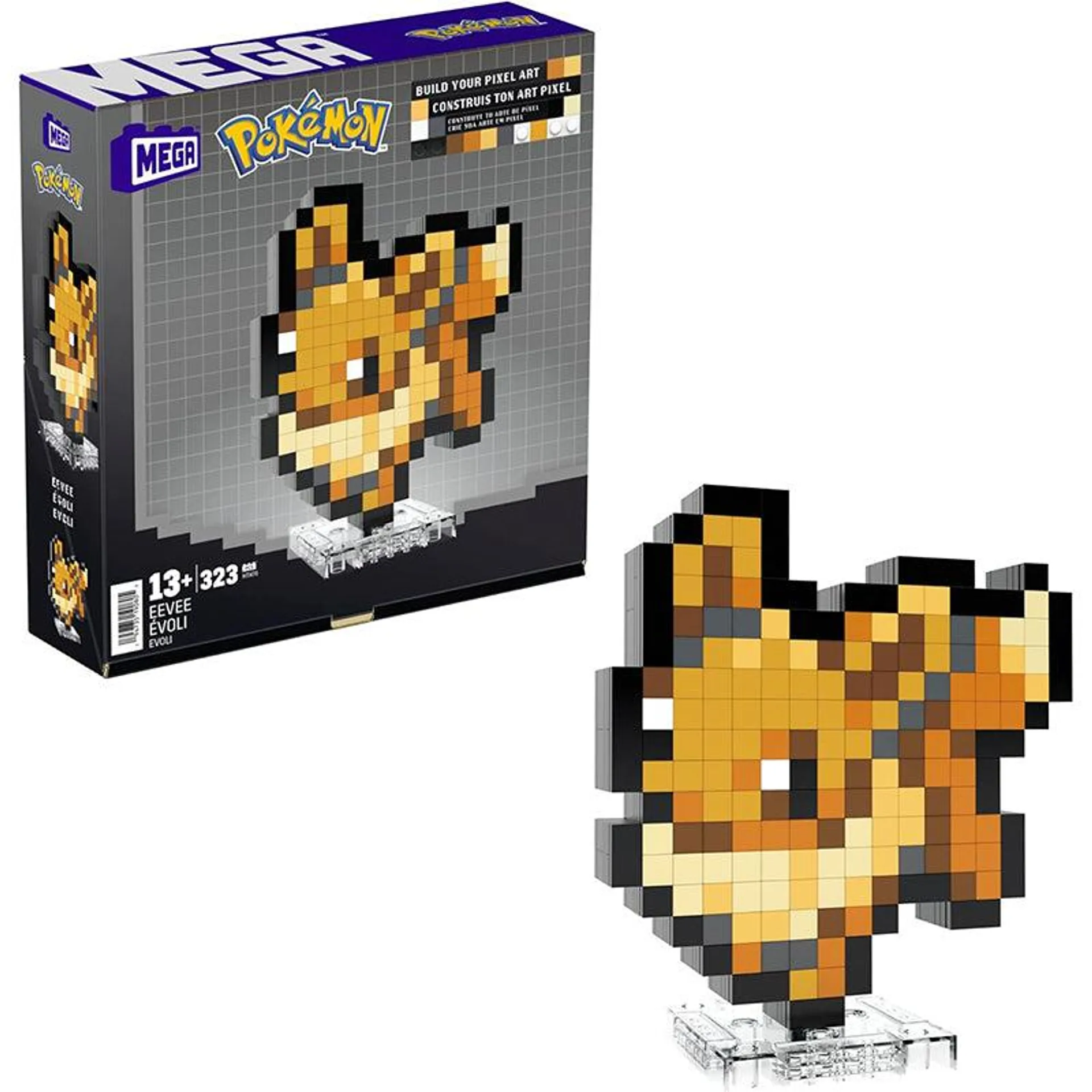 Mattel Mega Pokemon Pok Eevee Pixel Art