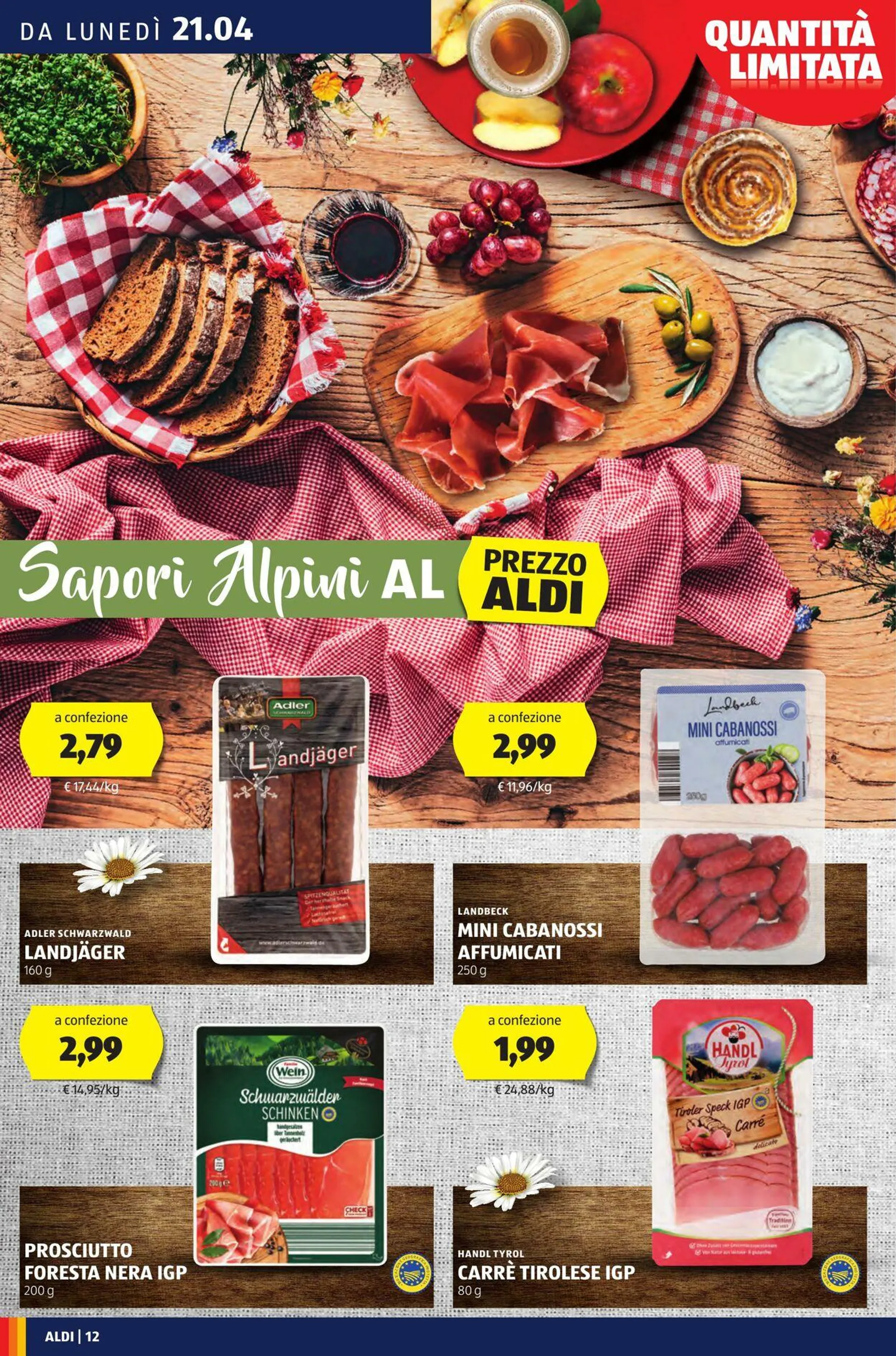 Aldi Volantino attuale da 21 aprile a 27 aprile di 2025 - Pagina del volantino 12