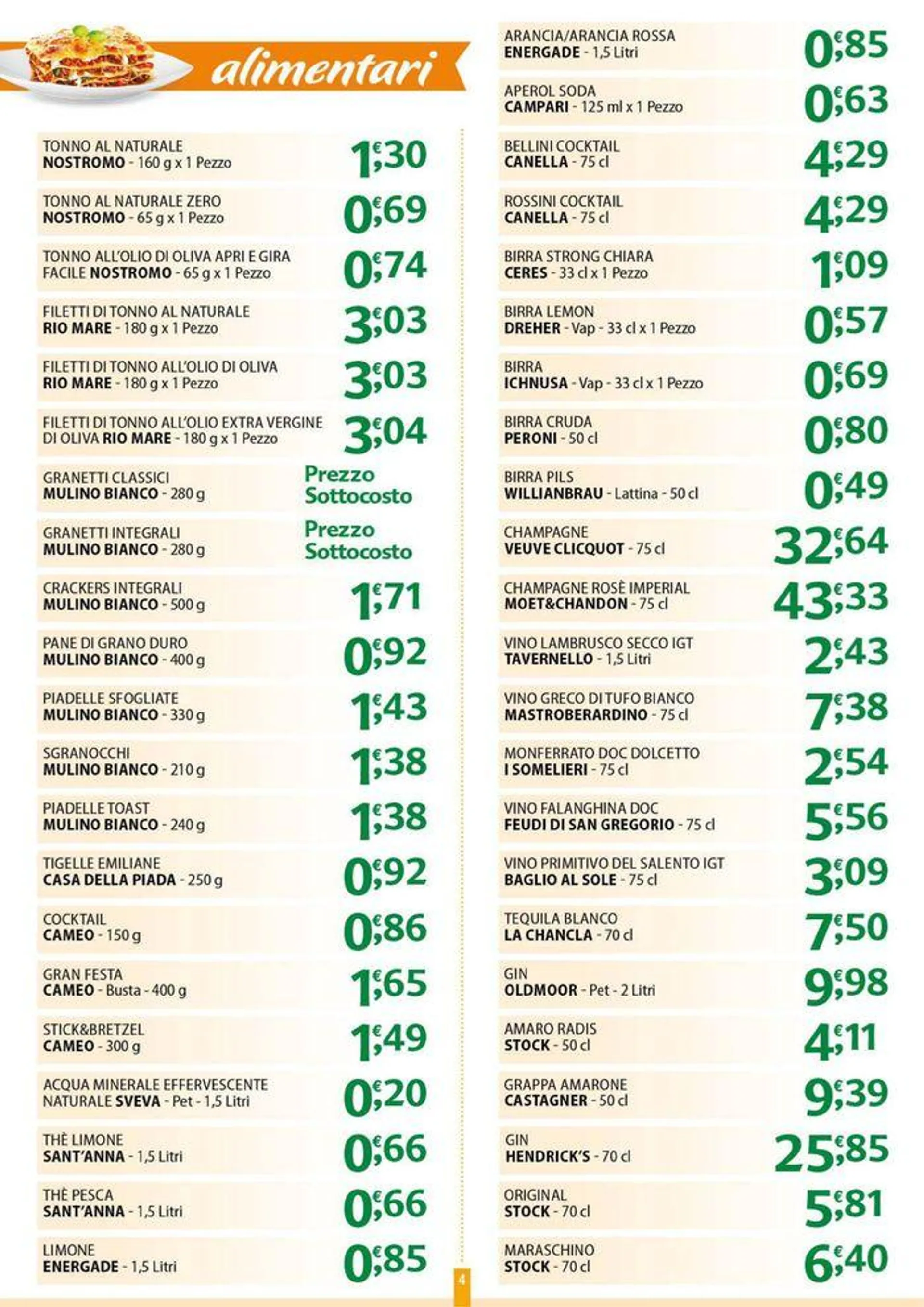 Sottocosto da 11 giugno a 14 giugno di 2024 - Pagina del volantino 4