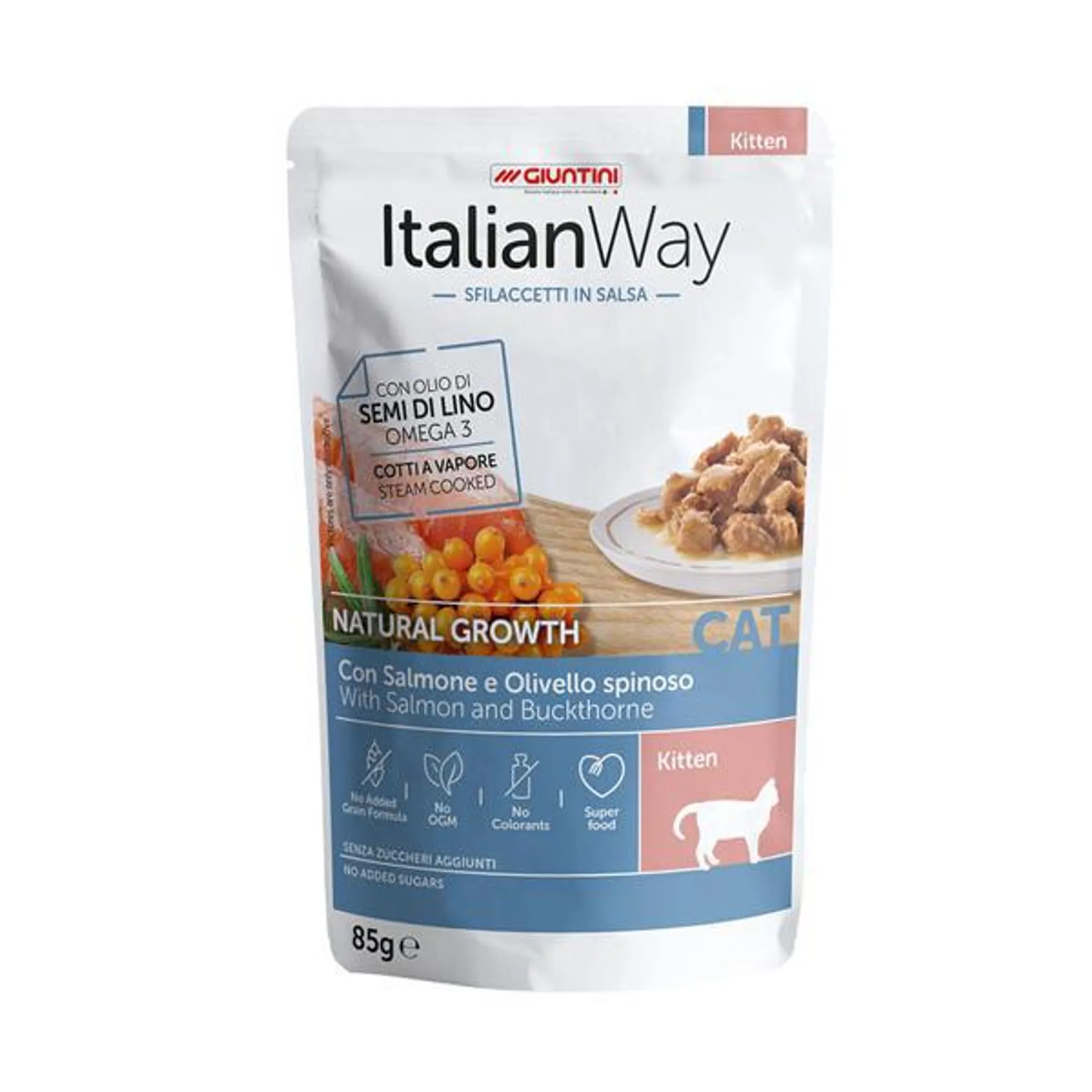 Italianway Kitten Natural Growth Sfilaccetti in Salsa