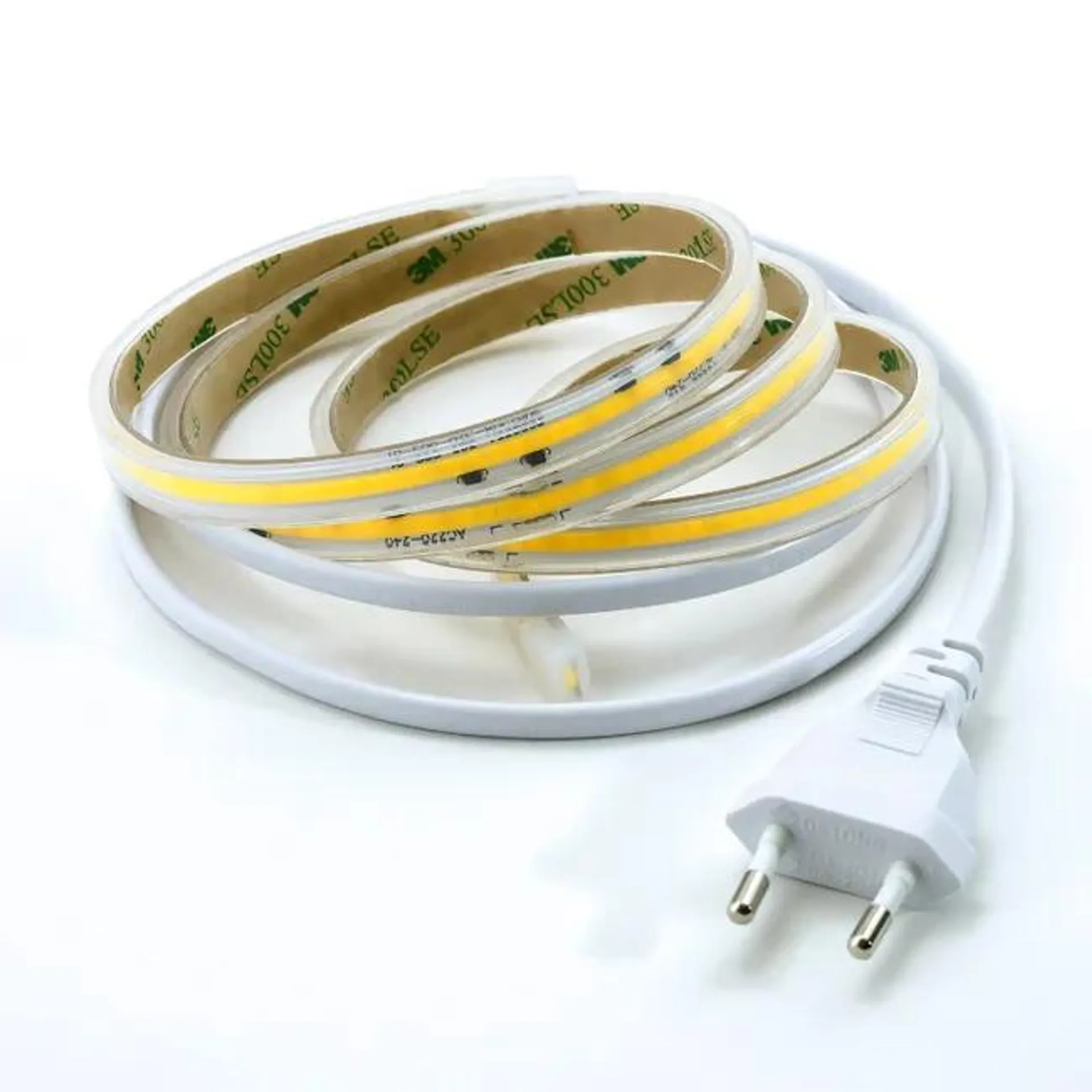 Kit striscia led STRIP COB AC230 10WIP65 4K 2M 1.2m luce bianco caldo