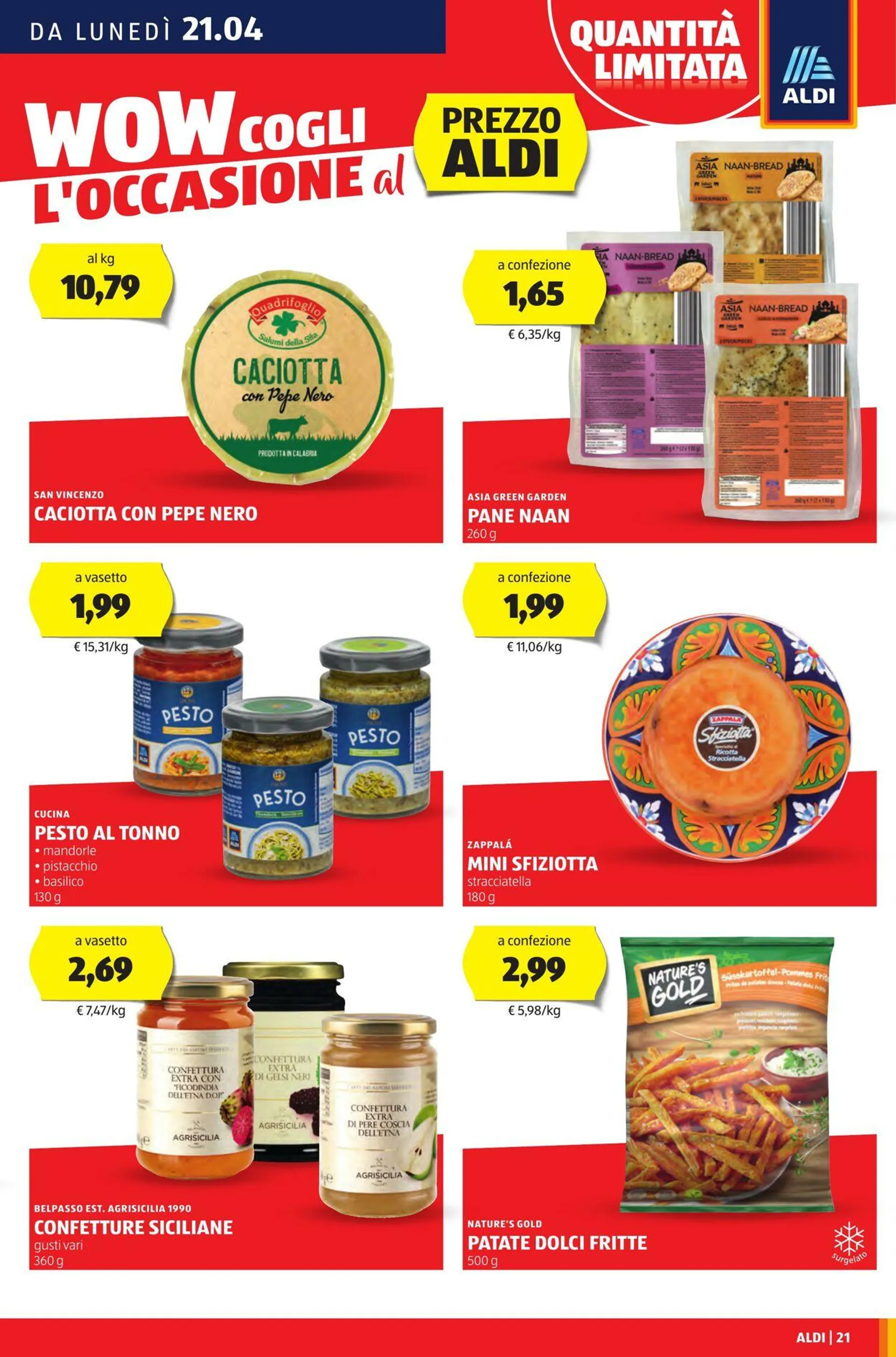 Aldi Volantino attuale da 21 aprile a 27 aprile di 2025 - Pagina del volantino 21