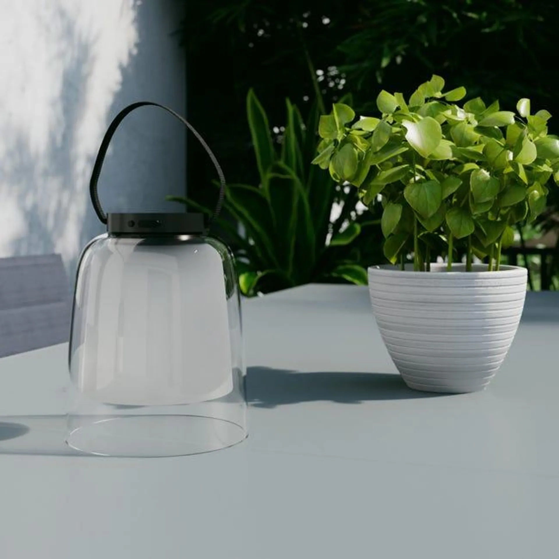 Lampada solare decorativa Klock, luce bianco caldodimmerabile INSPIRE