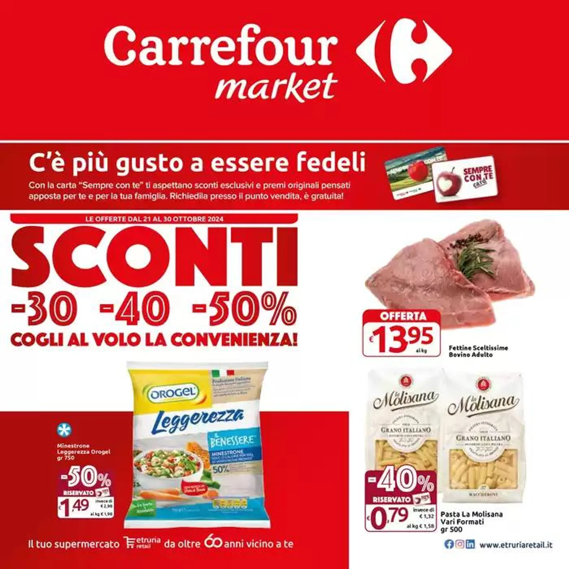 Sconti -30 -40 -50% da 21 ottobre a 30 ottobre di 2024 - Pagina del volantino 1