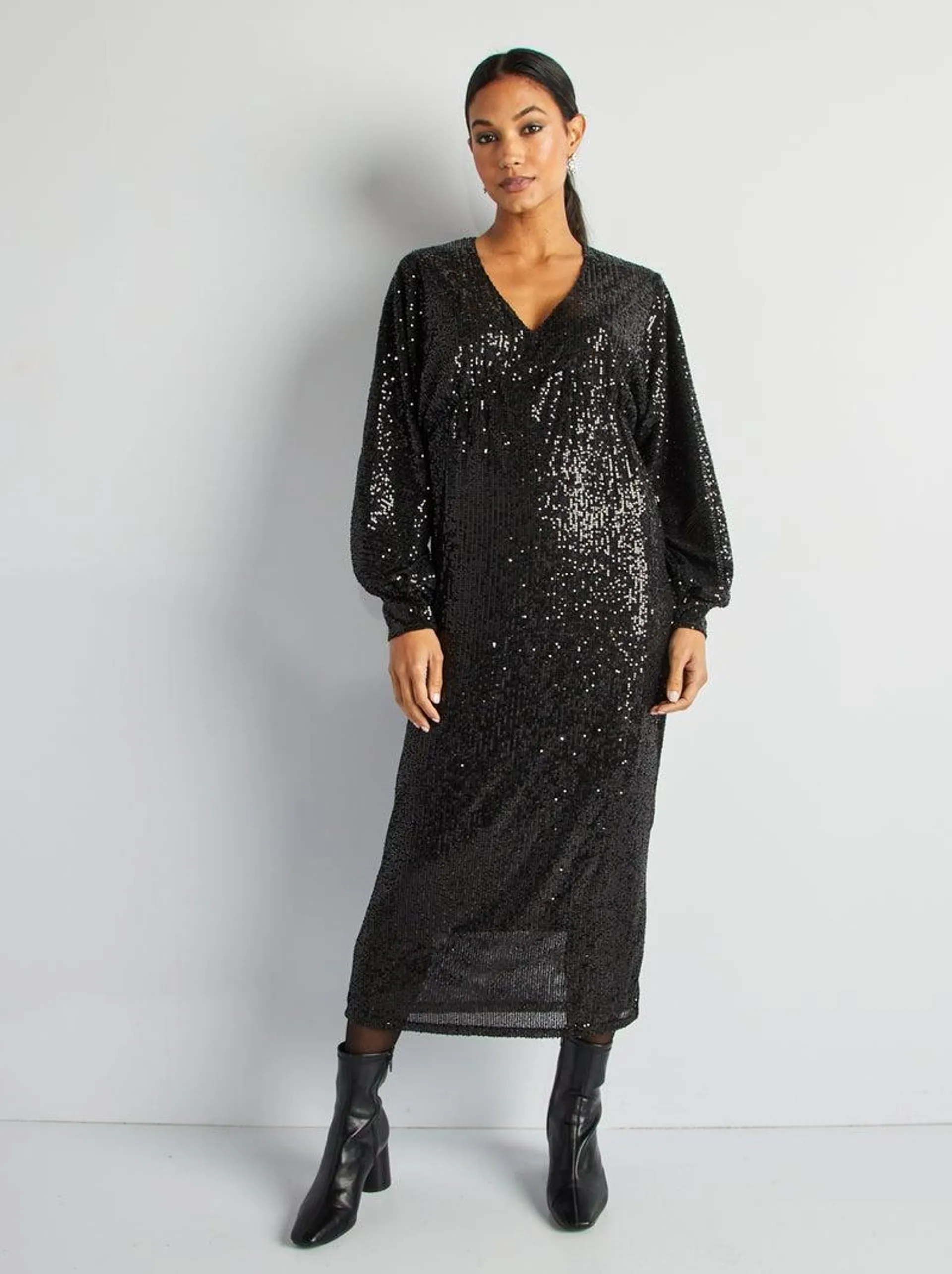 Robe longue de fêtes - Noir