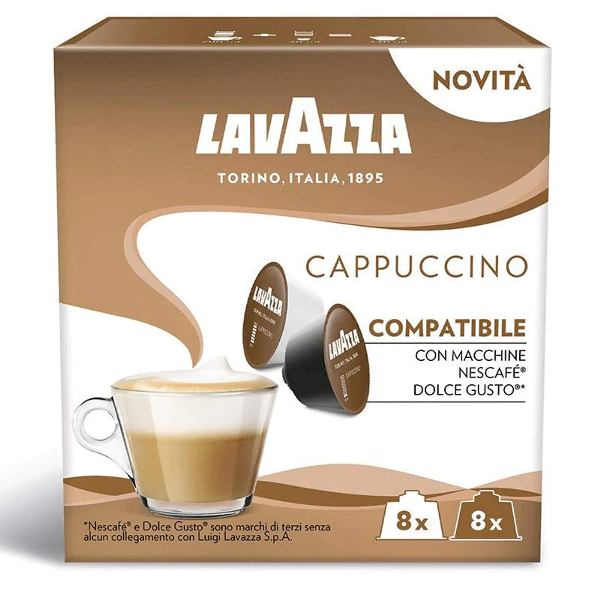 Campsule Compatibili D.Gusto 16pz Cappuccino