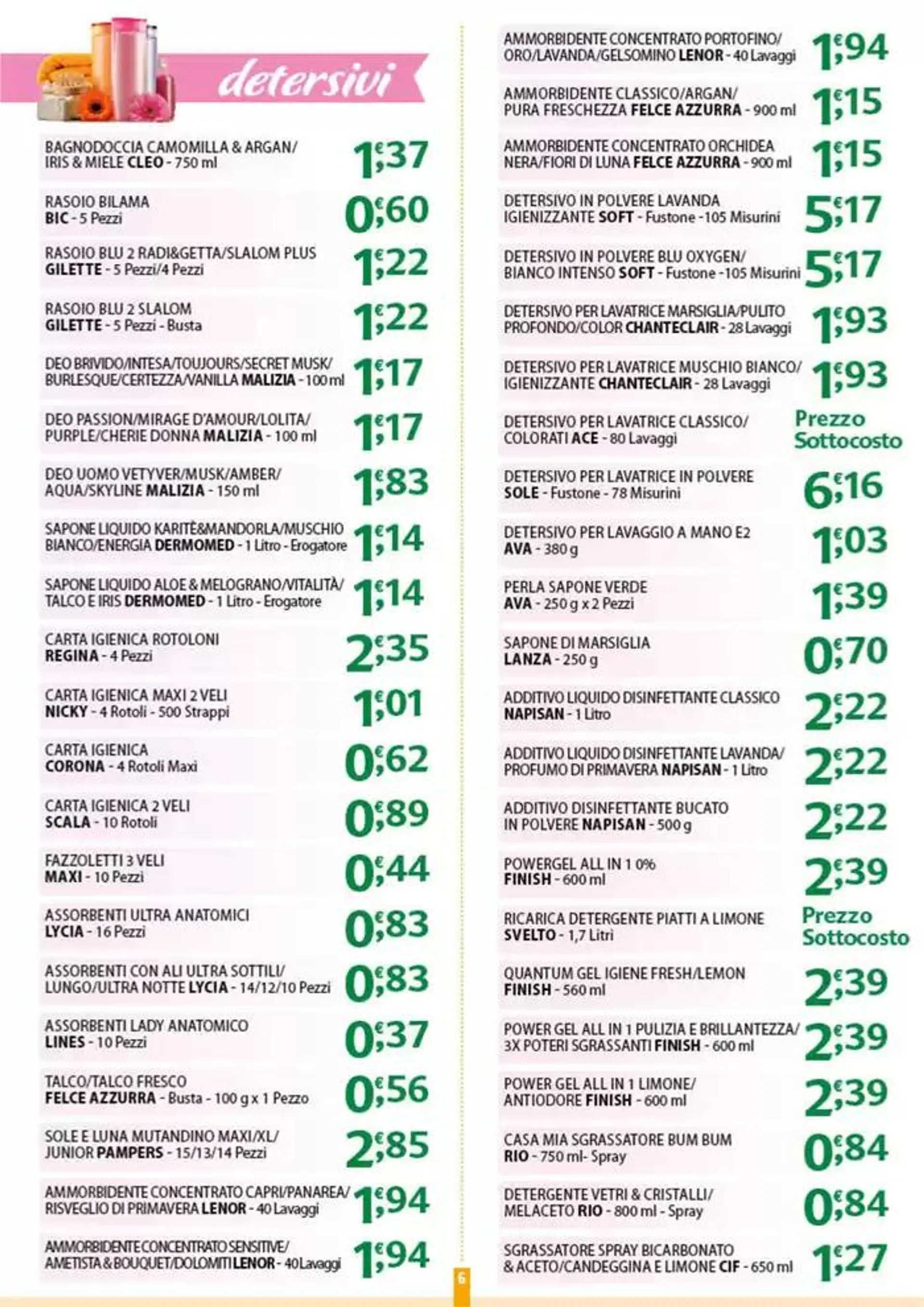 Sottocosto  da 22 aprile a 26 aprile di 2025 - Pagina del volantino 6