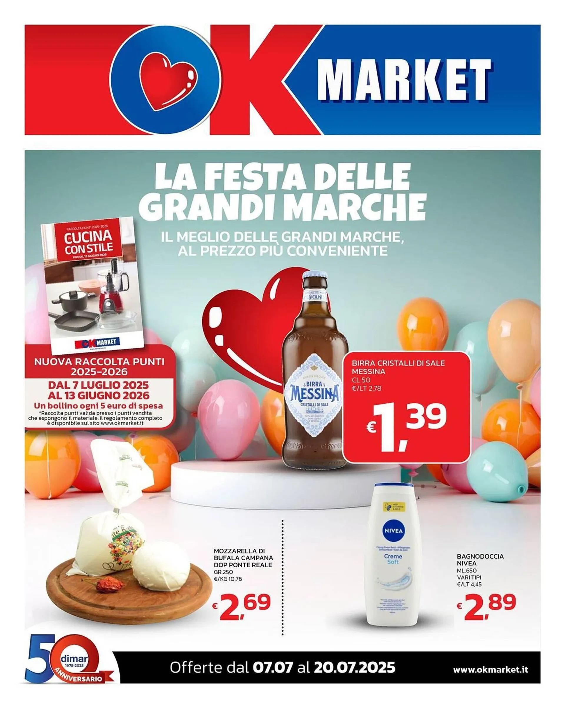 Volantino Ok Market da 7 luglio a 20 luglio di 2025 - Pagina del volantino 1