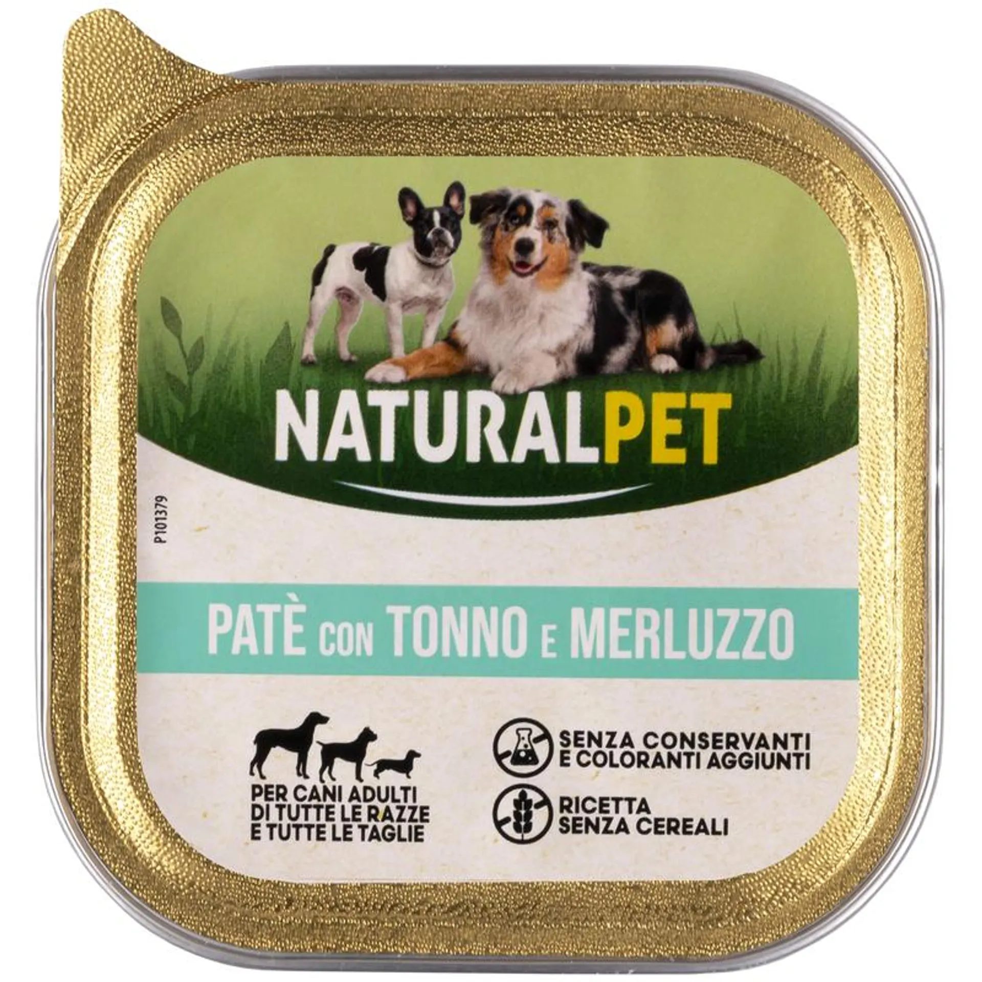 Naturalpet Dog Adult Paté con Tonno e merluzzo 150gr