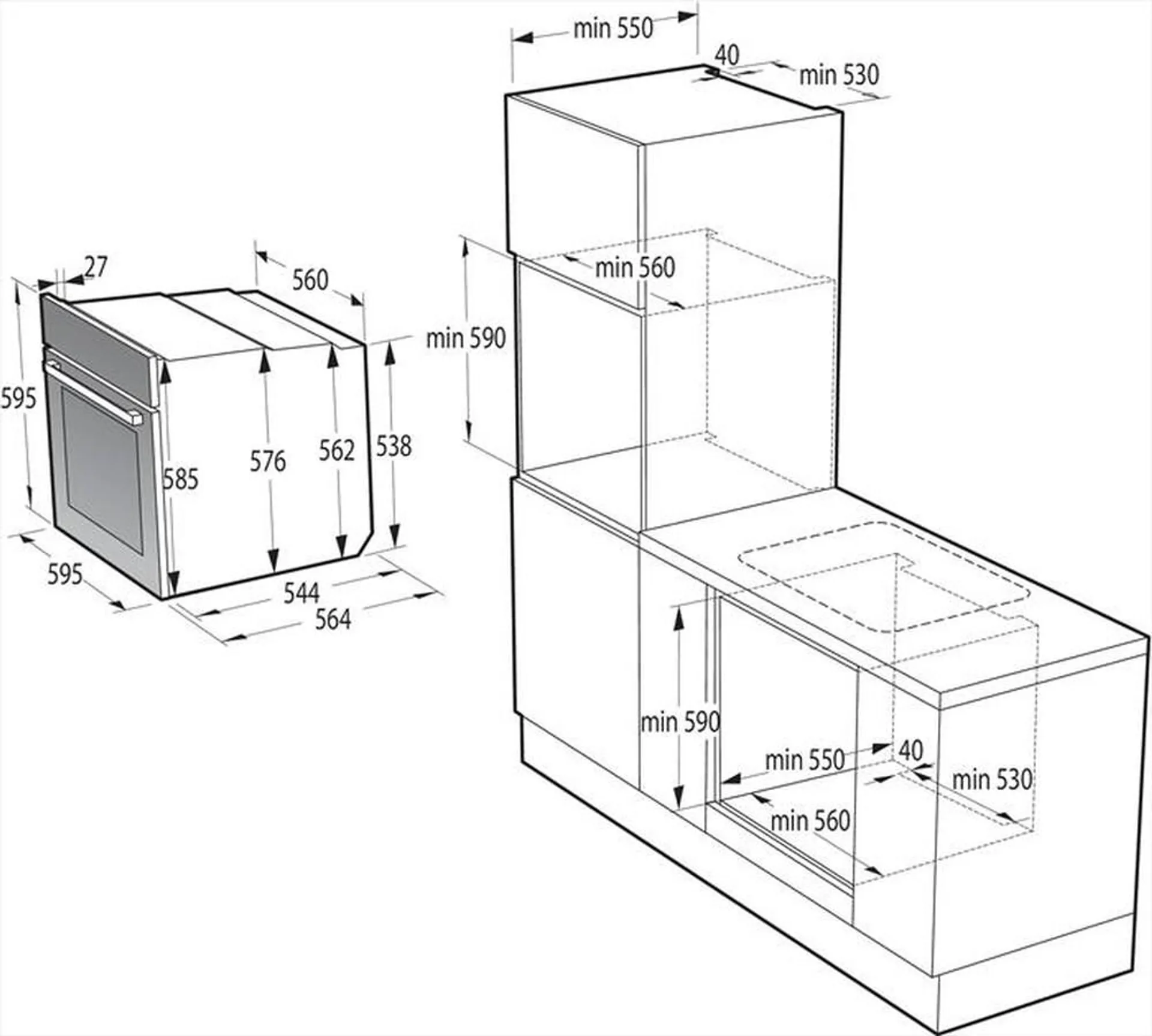 HISENSE - Forno incasso elettrico BI350XPZ Classe A+-Inox