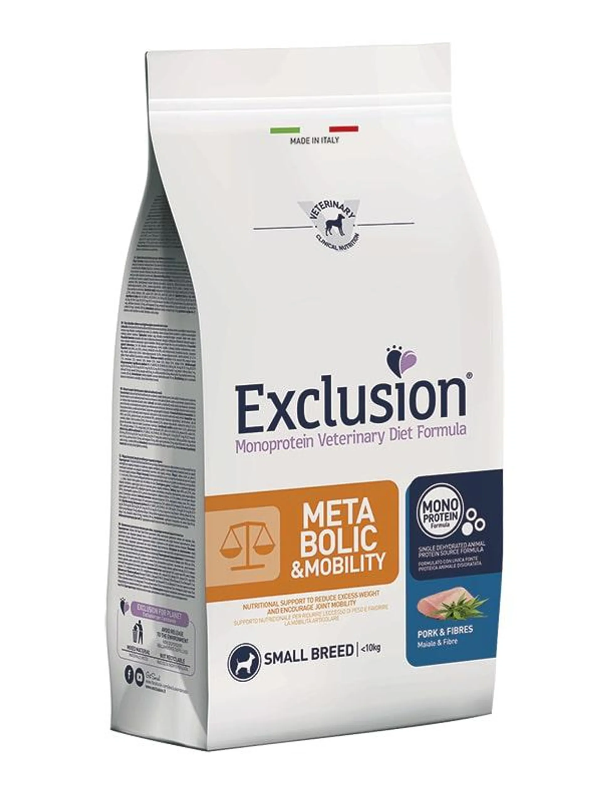 Exclusion diet cane s metabolic&mobility – crocchette