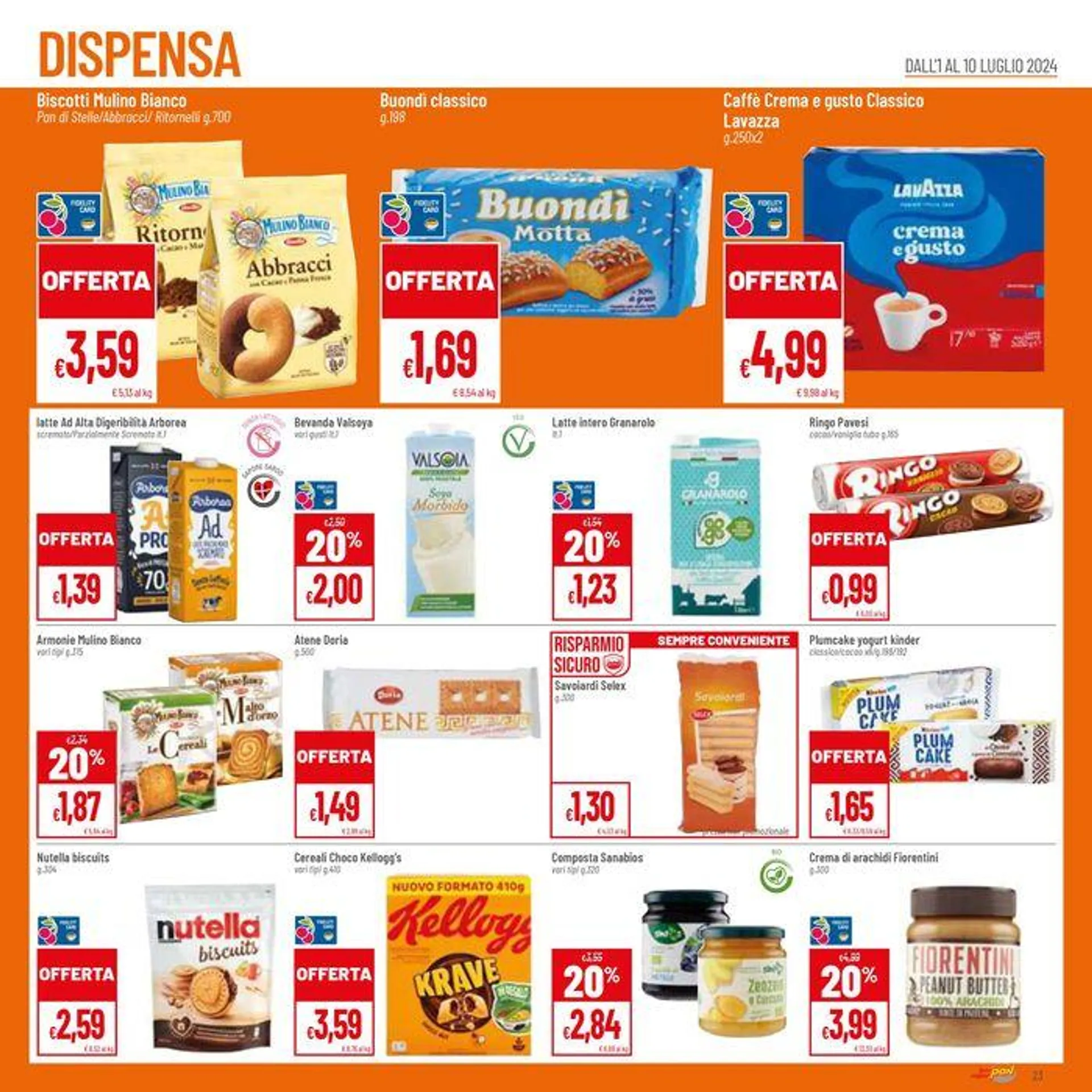 L'estate della convenienza sconti al 40% da 1 luglio a 10 luglio di 2024 - Pagina del volantino 23