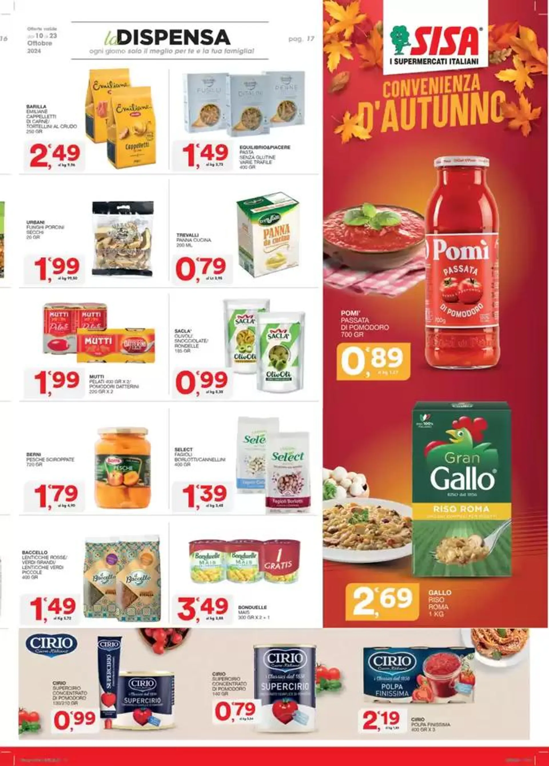 Convenienza d'autunno da 10 ottobre a 23 ottobre di 2024 - Pagina del volantino 17