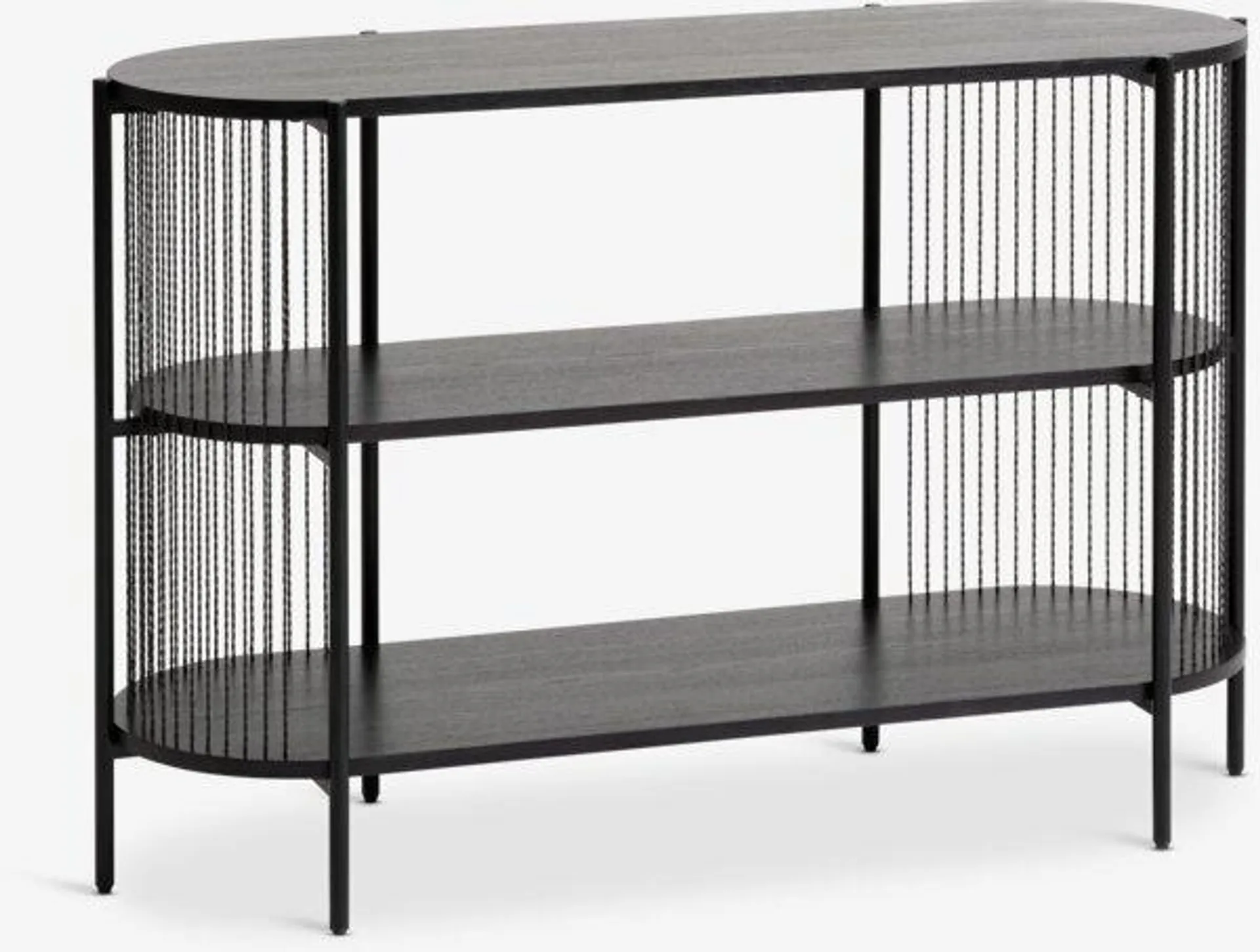 Credenza SNESLEV 2 ripiani nero