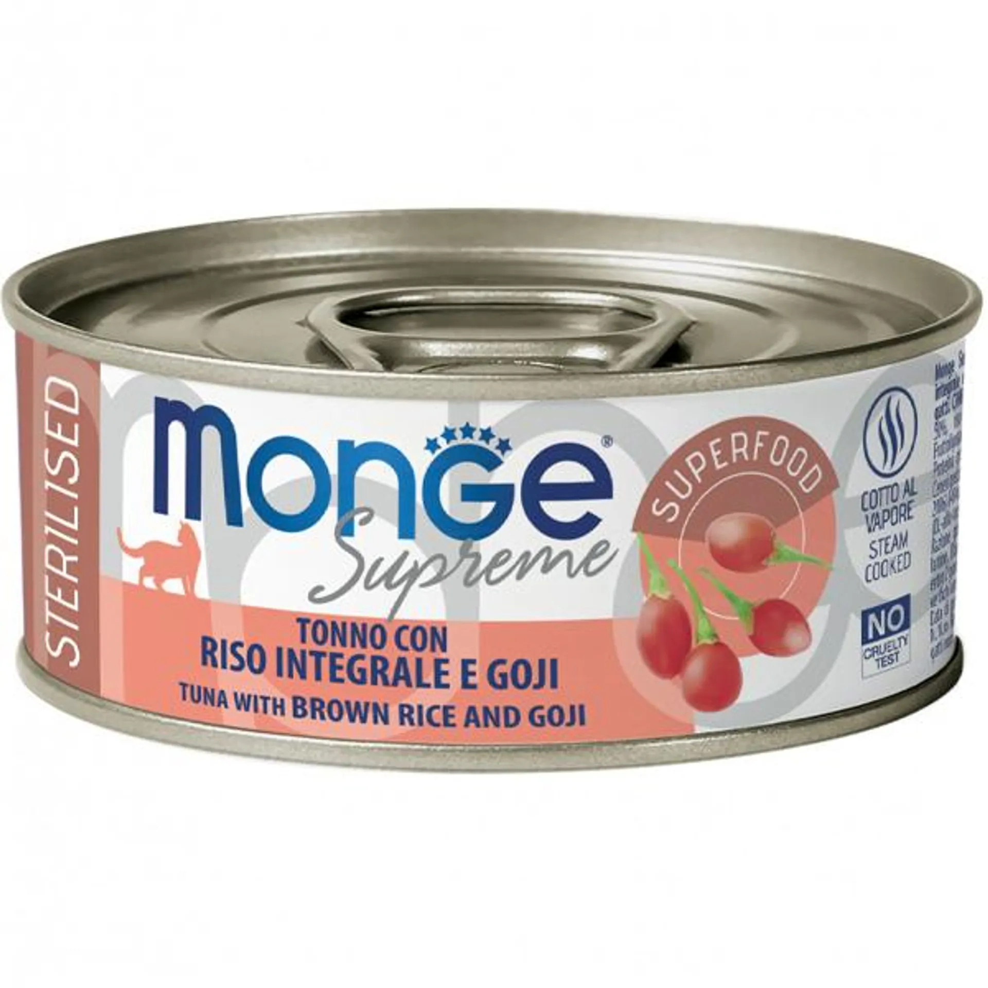 Monge - Supreme Sterilised Adult Cat Tonno Riso Integrale e Goji