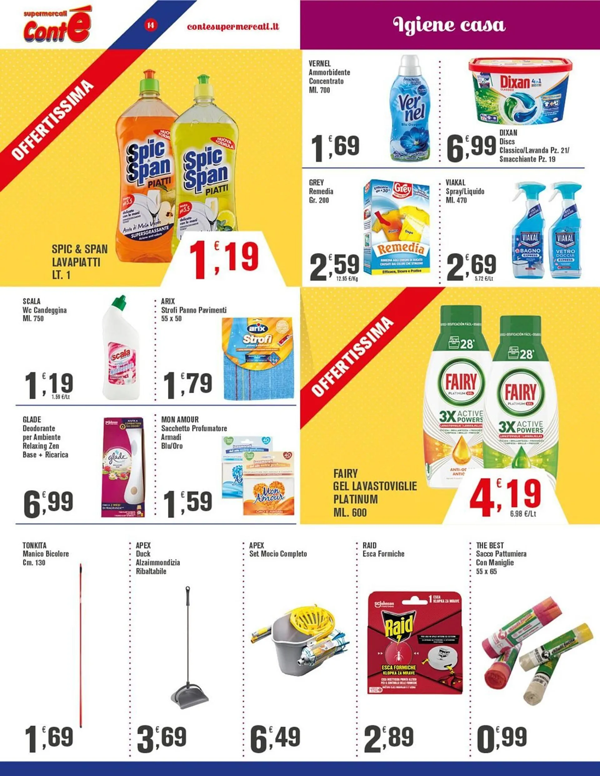 Volantino Conté Supermercati da 29 maggio a 8 giugno di 2025 - Pagina del volantino 14