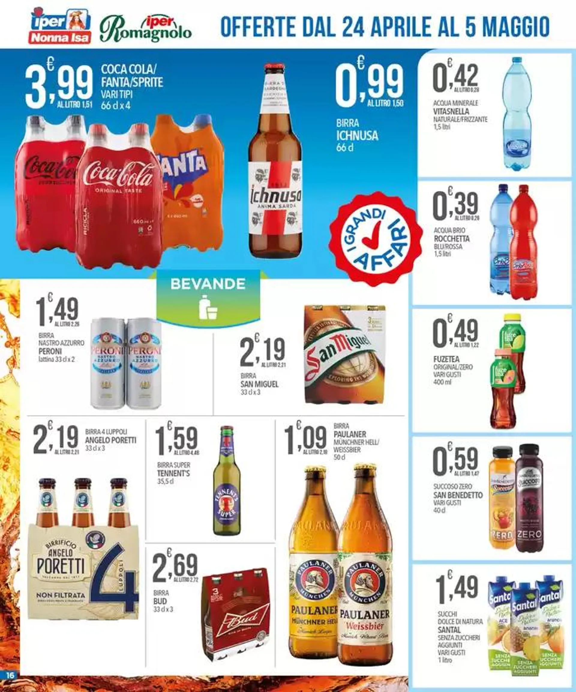 Al costo  da 24 aprile a 5 maggio di 2025 - Pagina del volantino 16