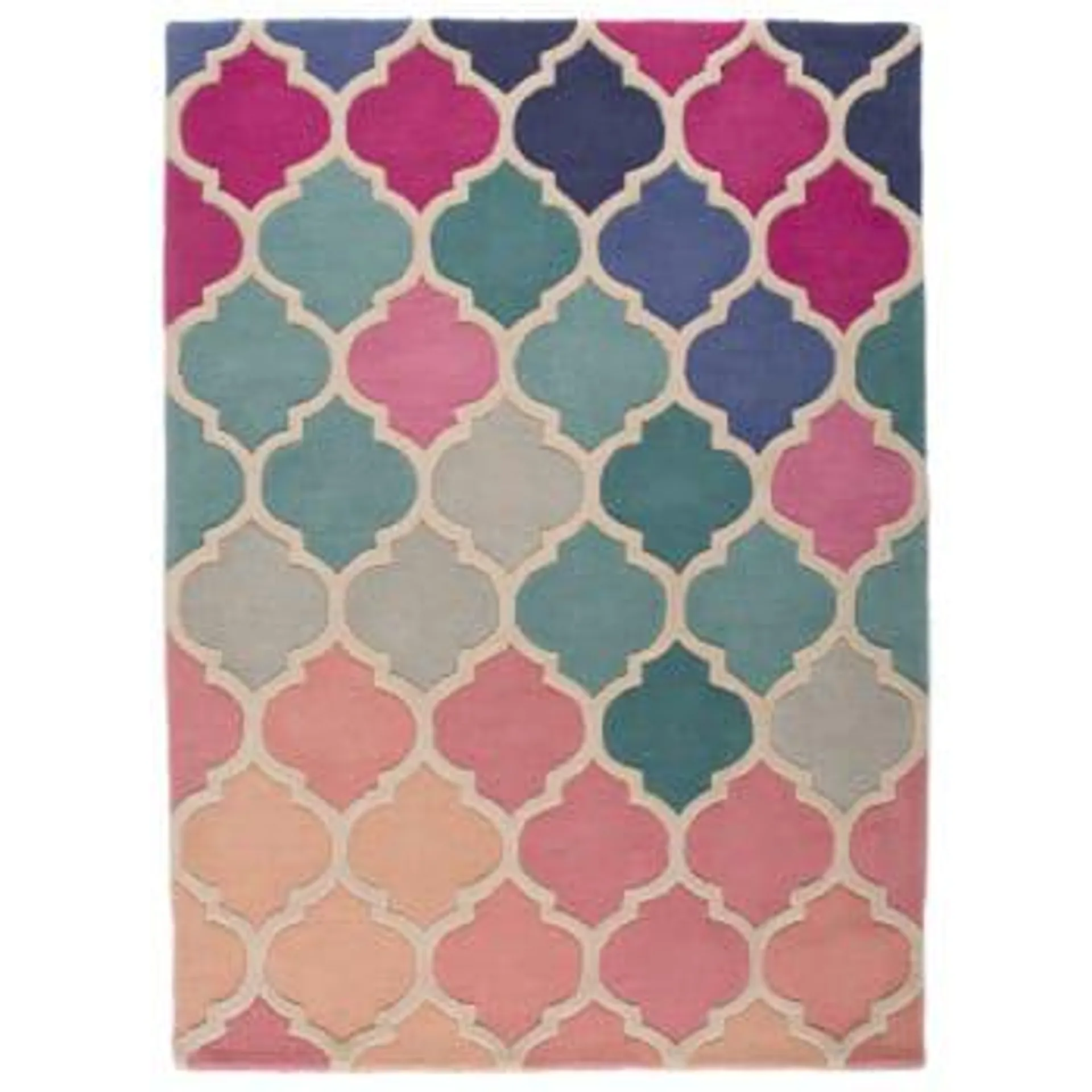 FR DESIGN - Tappeto design rosa blu 120x170 cm