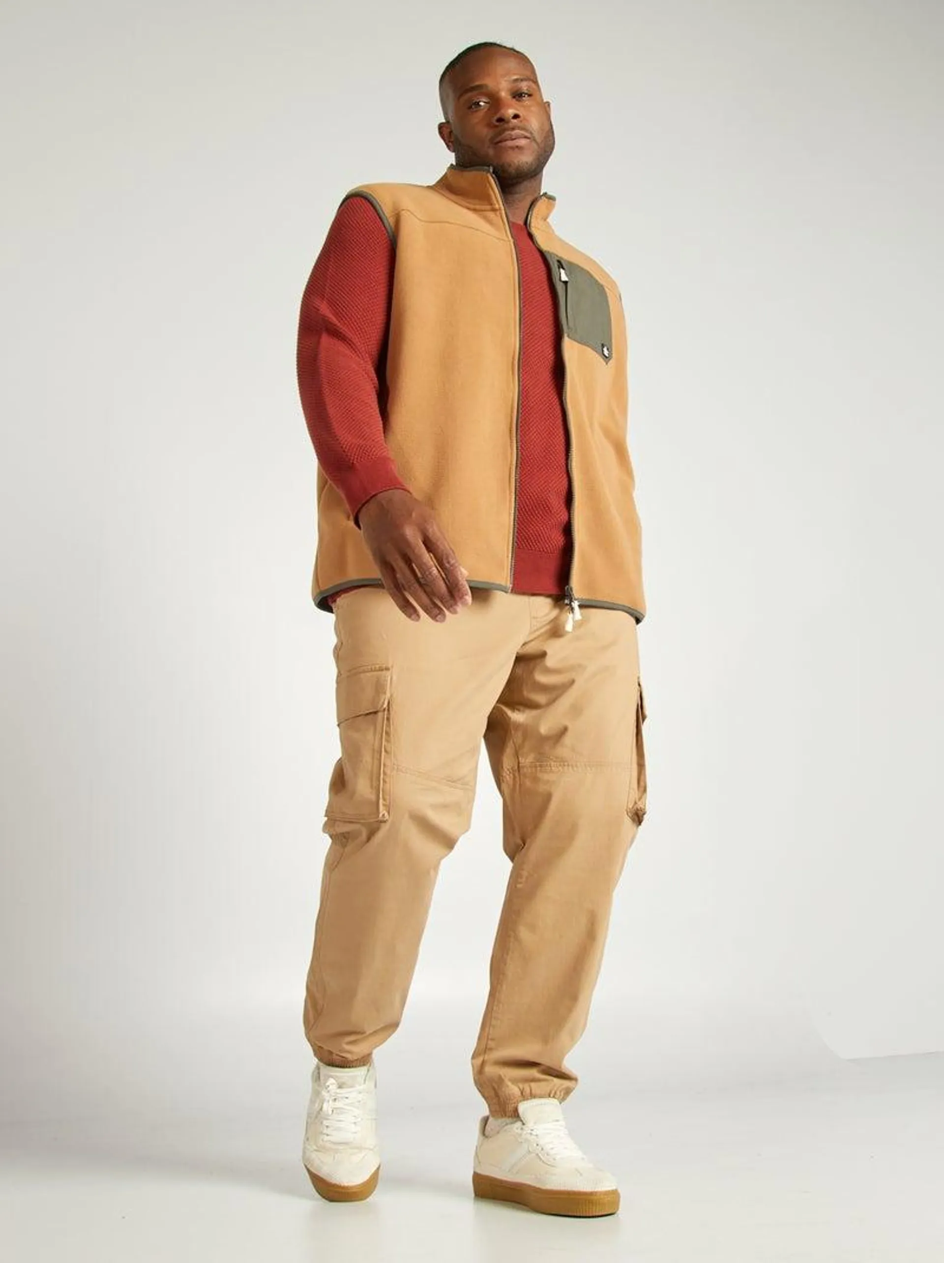 Pantaloni cargo - BEIGE