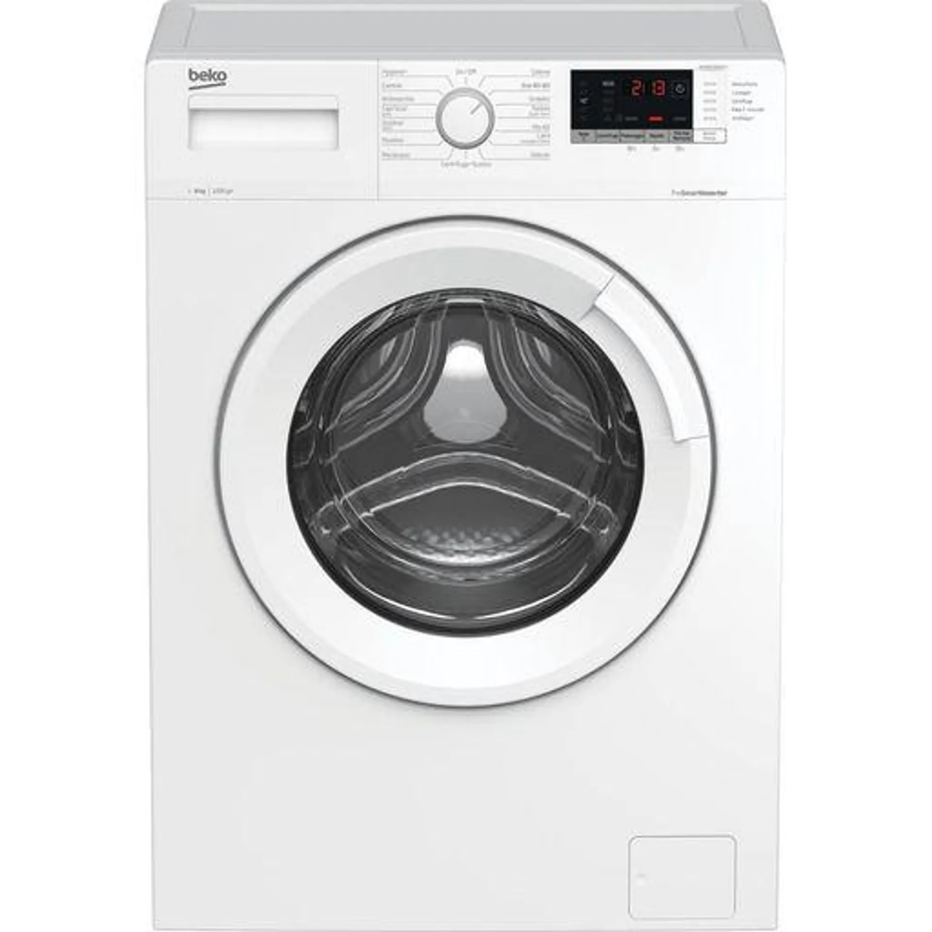 Beko wux81282wi/it lavatrice carica frontale 8kg 1200g invert...