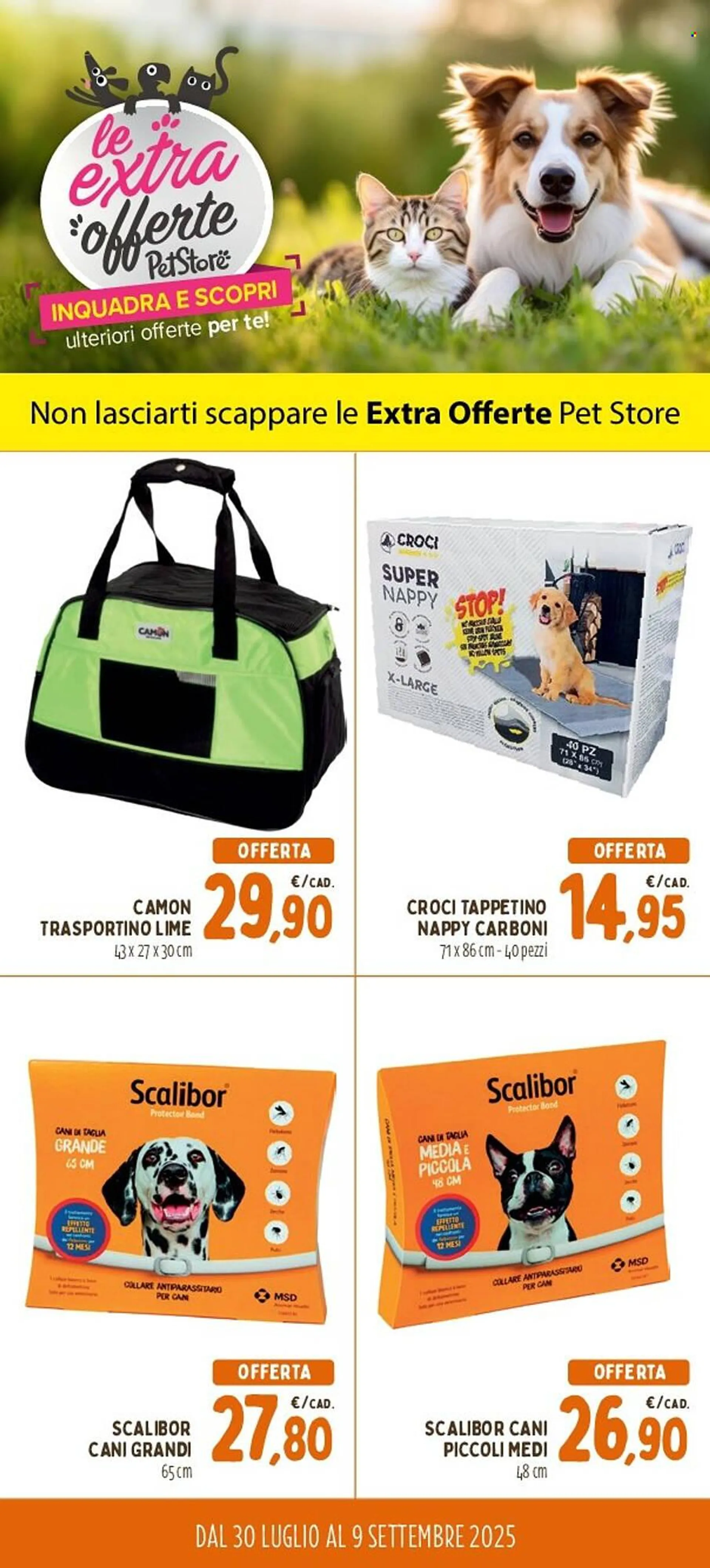 Volantino Pet Store Conad da 30 luglio a 9 settembre di 2025 - Pagina del volantino 1
