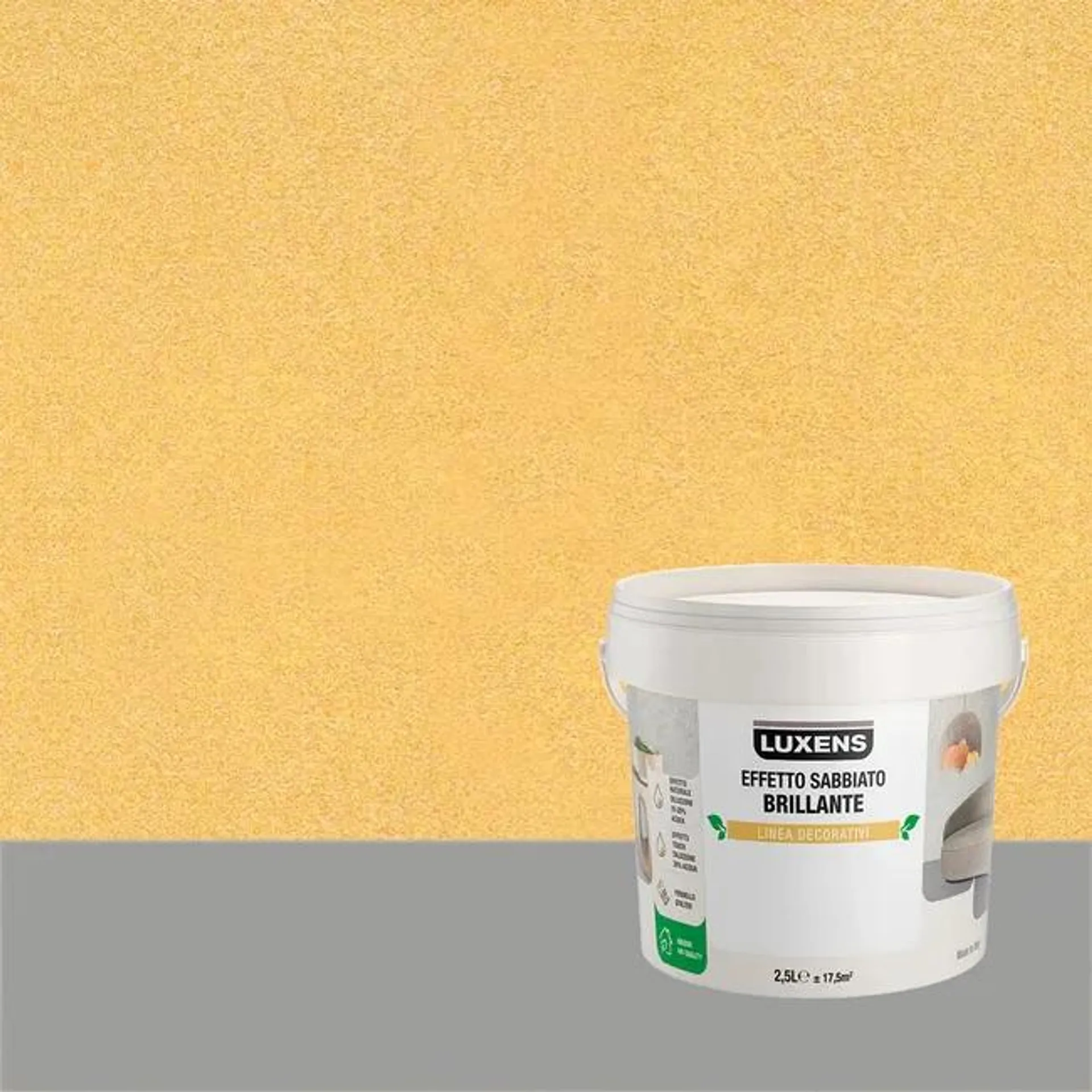 Pittura decorativa LUXENS sabbiato giallo oro surya 2.5 l