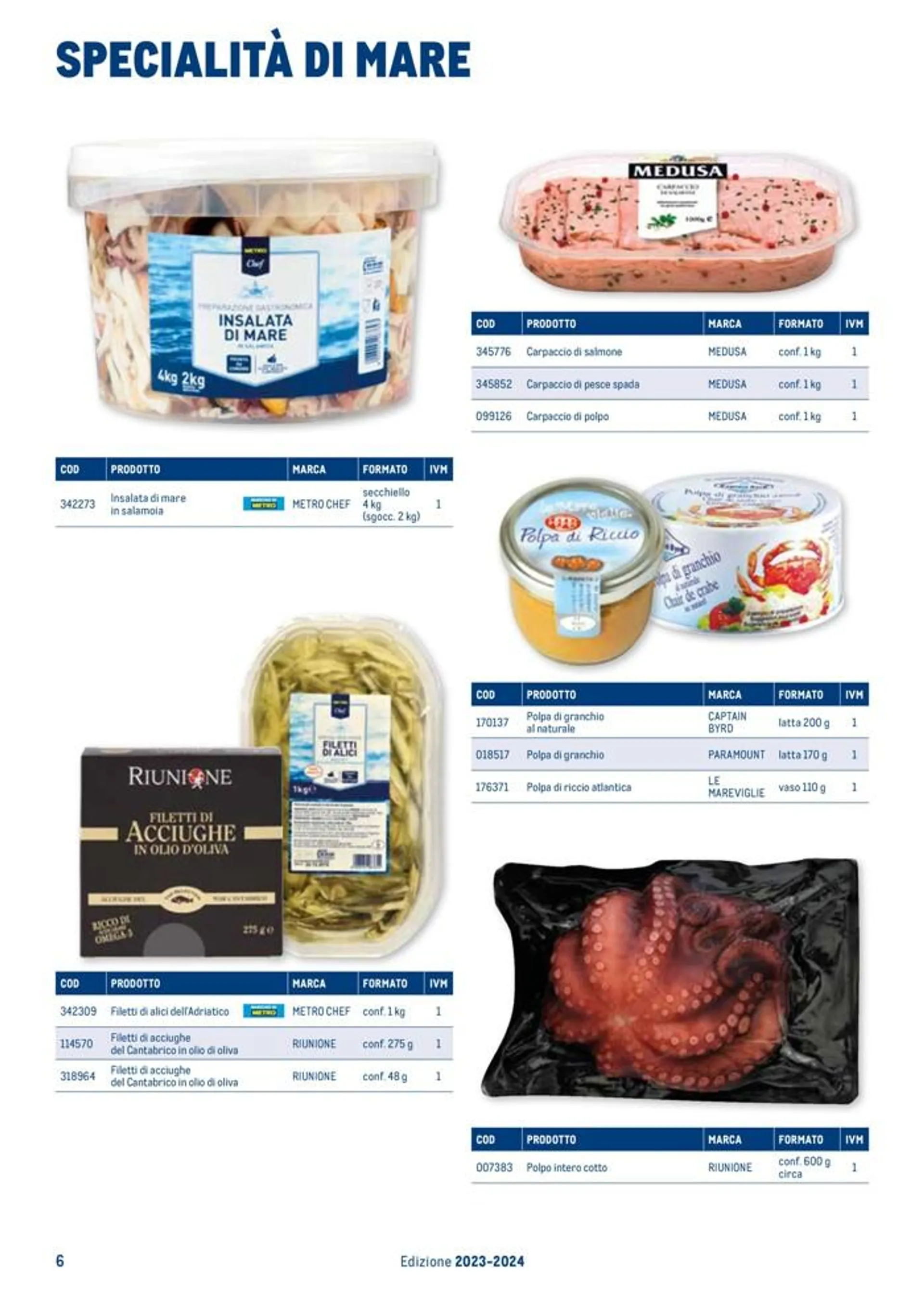 Catalogo gastronomia da 26 ottobre a 26 ottobre di 2024 - Pagina del volantino 6