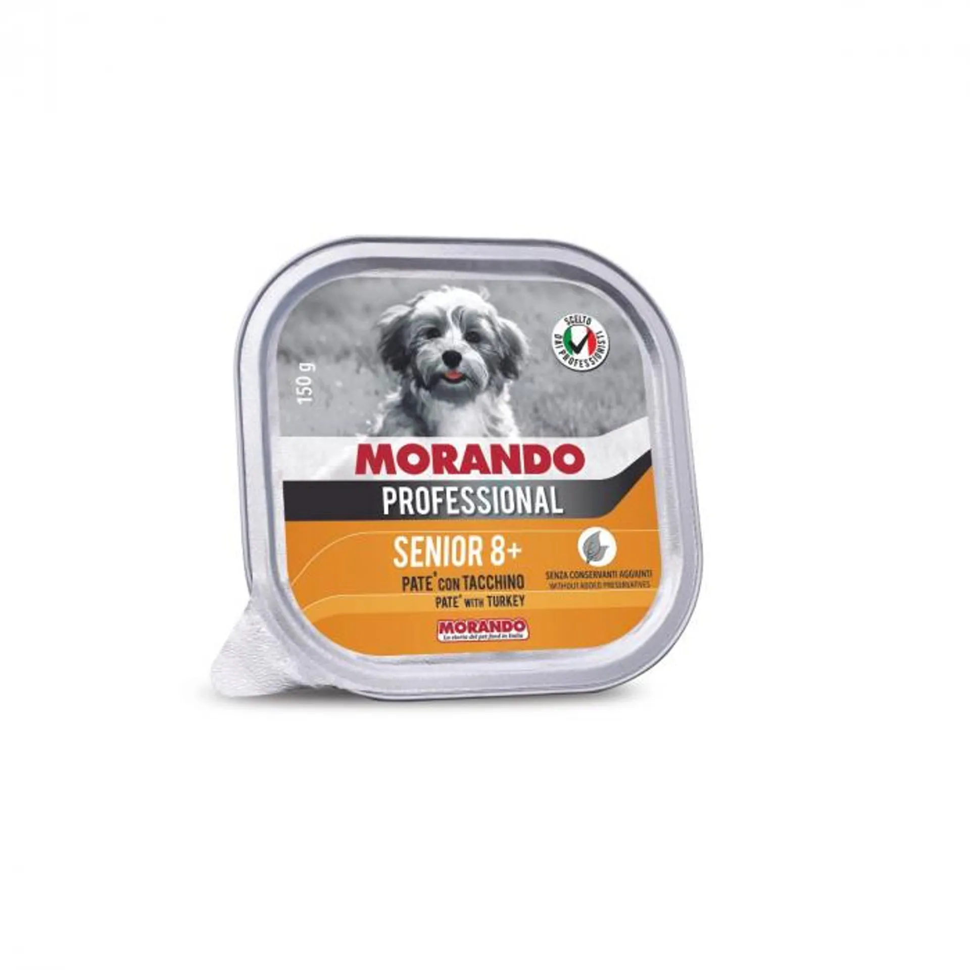 Morando Senior paté per cani senior con Tacchino 150g