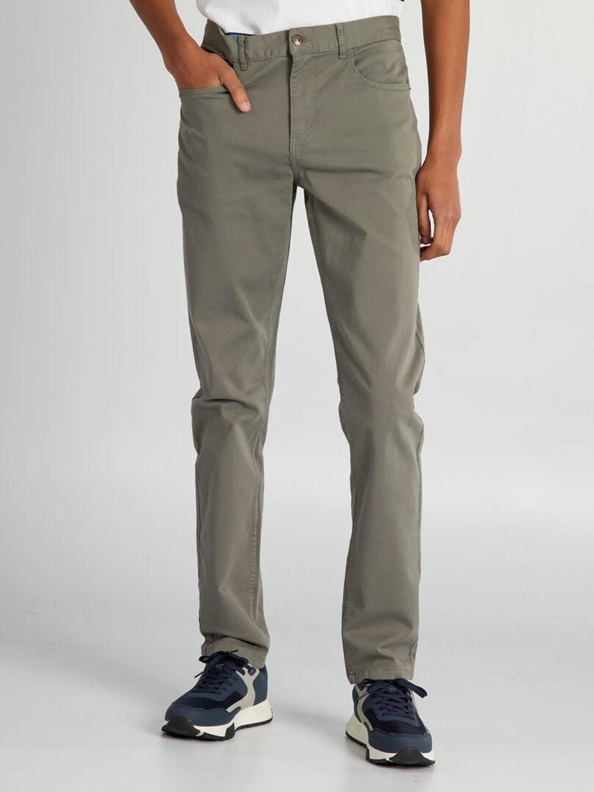 Pantaloni slim L36 per persone più alte di 190 cm - VERDE