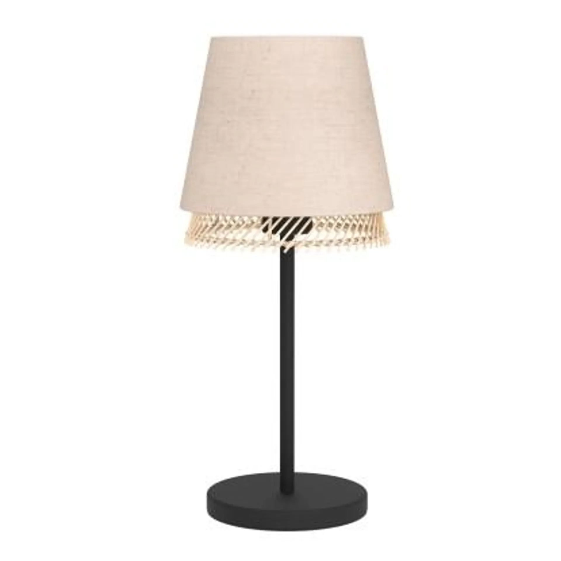 Lampada da tavolo Eglo Tabley 1xE27 40 W Ø 19 x 42,5 cm nera