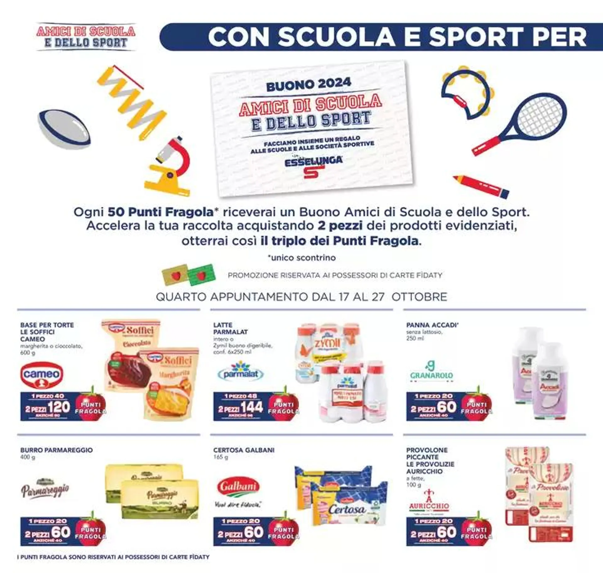 Back To School + Sport - 4° Appuntamento da 18 ottobre a 27 ottobre di 2024 - Pagina del volantino 1