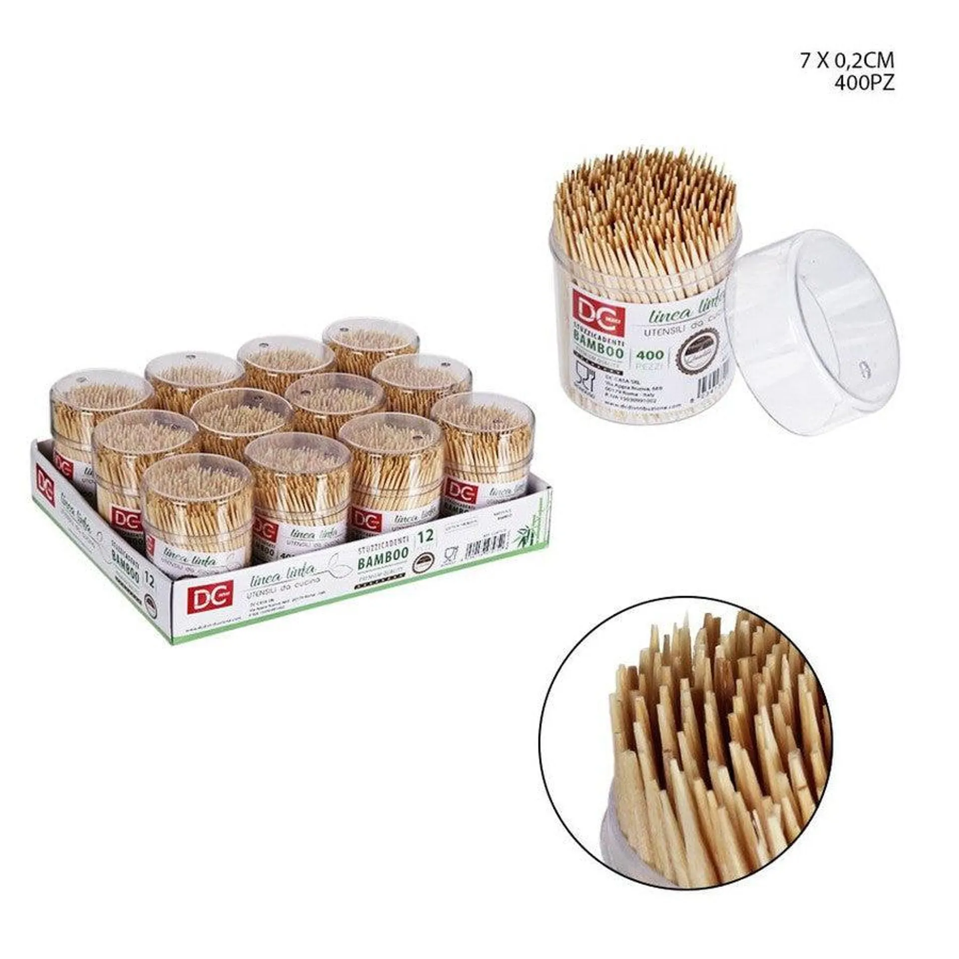 Dc - Stuzzicadenti Bamboo 400Pz