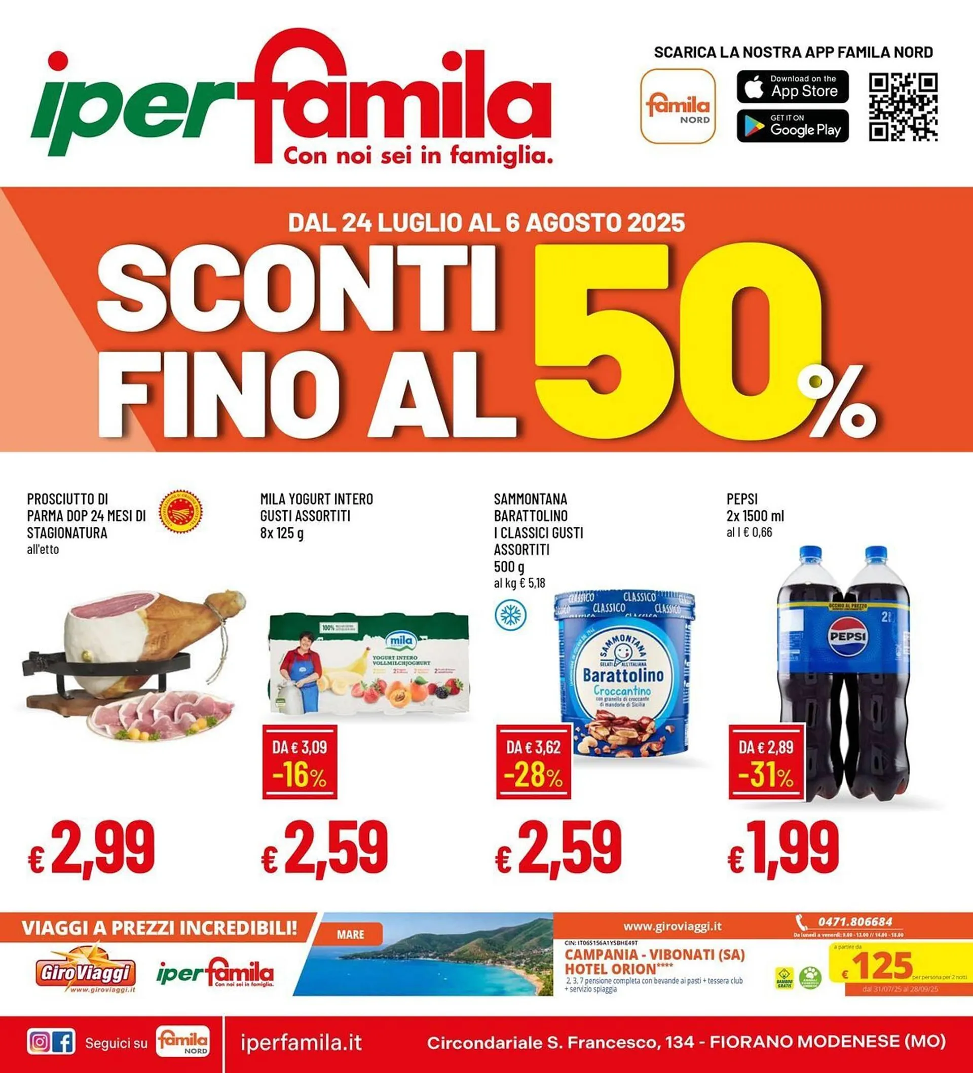 Volantino IperFamila da 24 luglio a 6 agosto di 2025 - Pagina del volantino 1