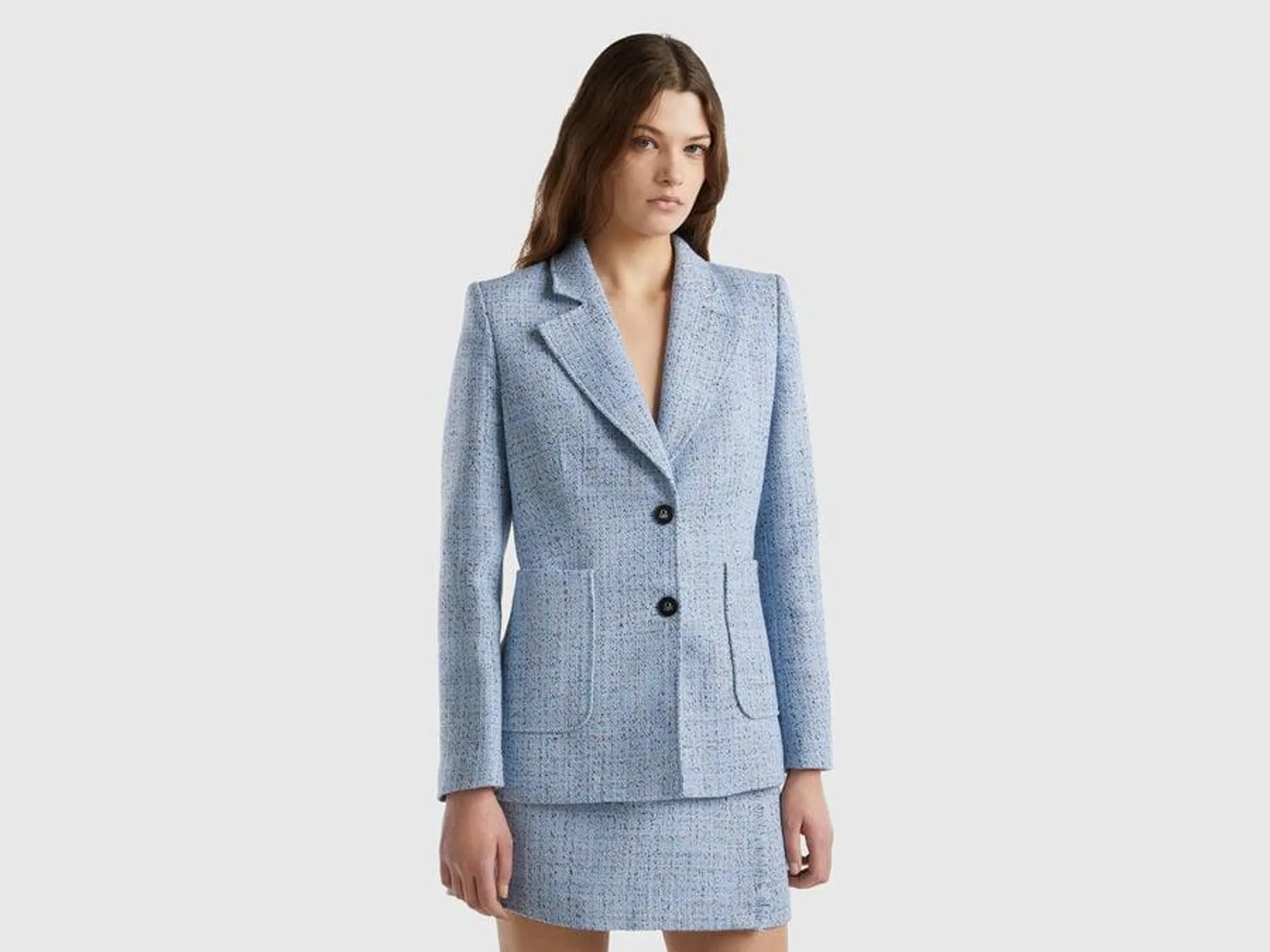 Taillierter Tweed-Blazer