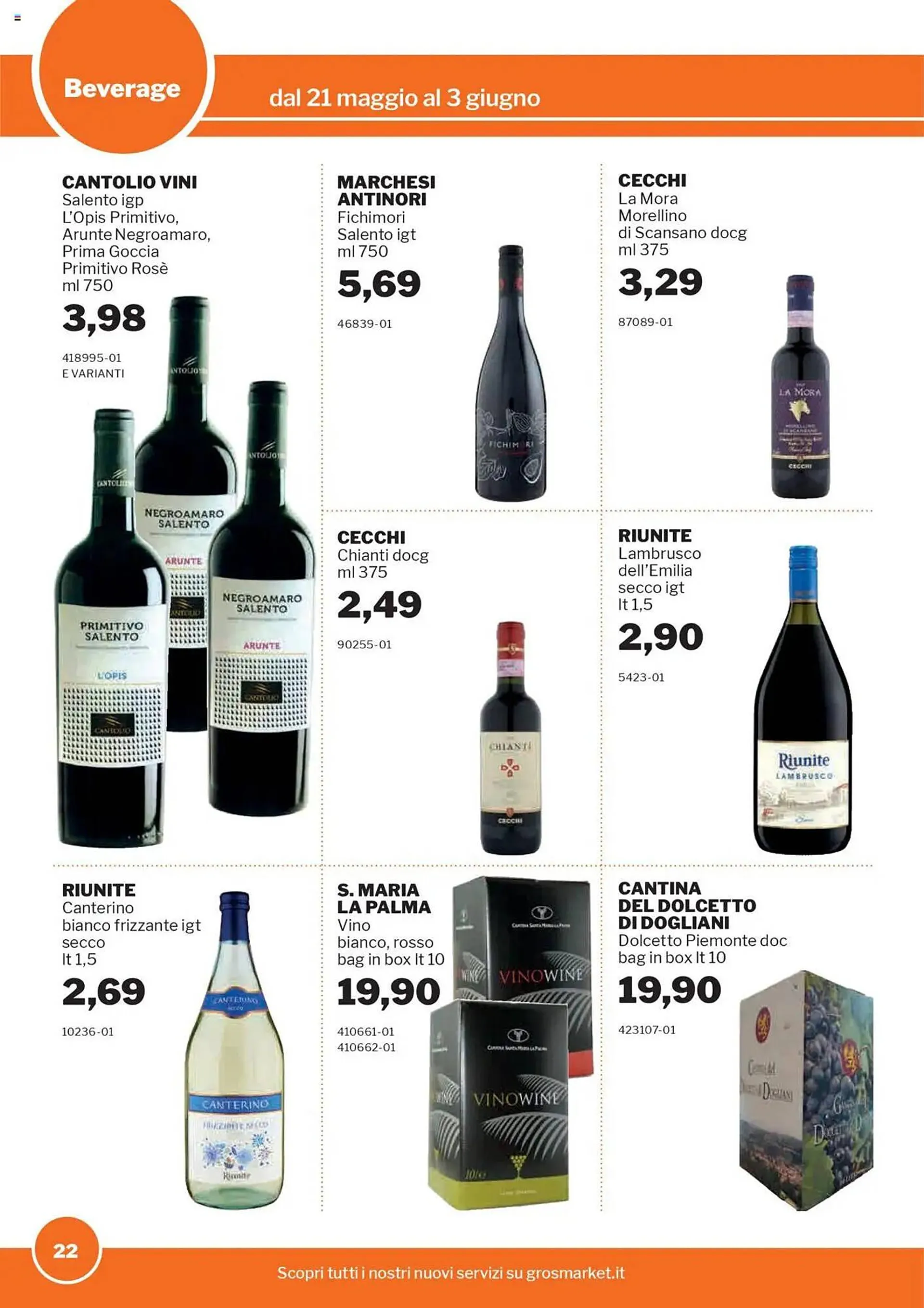 Volantino GrosMarket da 21 maggio a 3 giugno di 2025 - Pagina del volantino 22