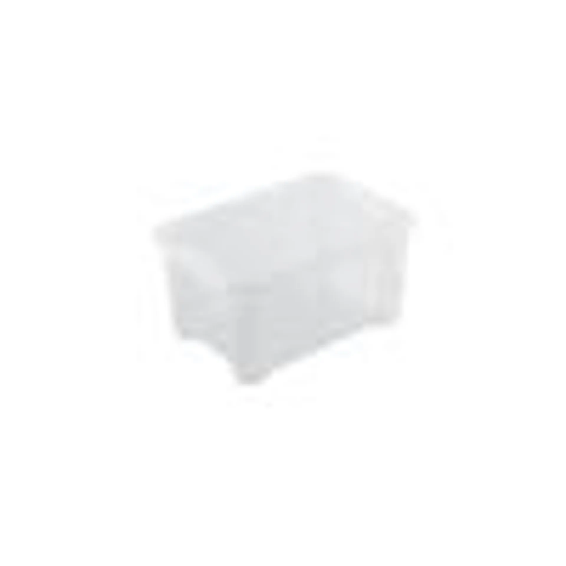 Scatola Spaceo XS L 38 x H 19 x P 26.5 cm trasparente