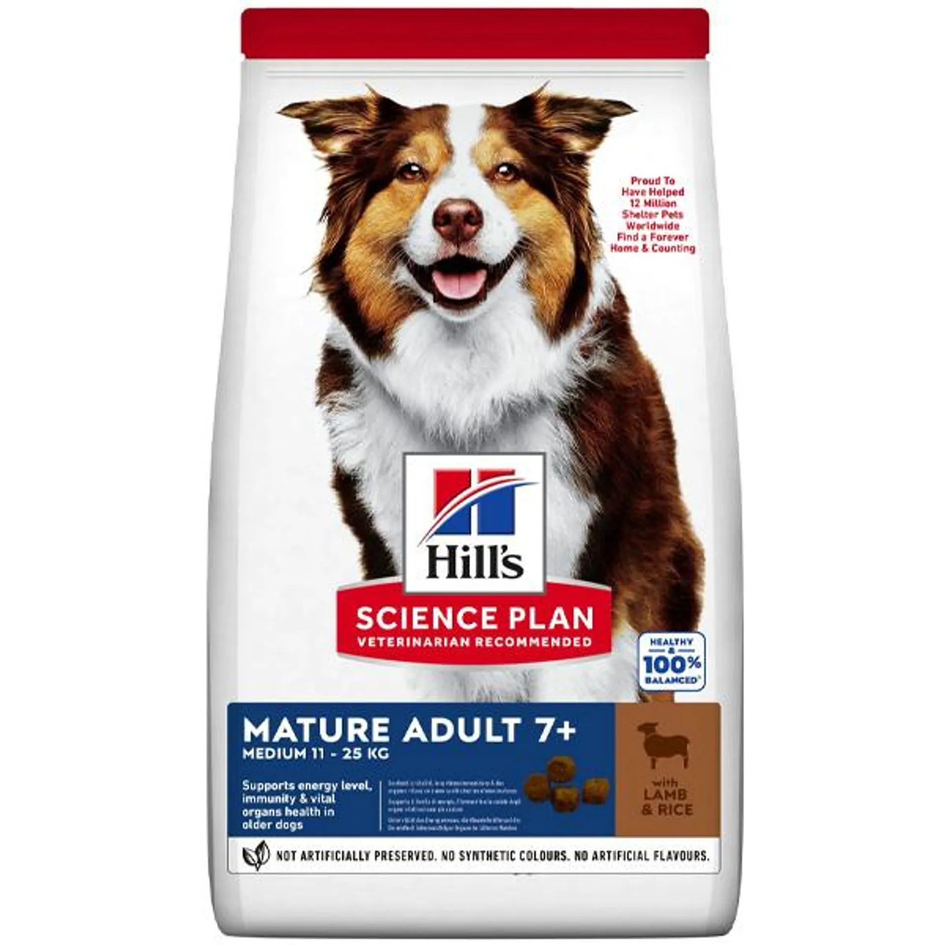 Hill's Pet Nutrition - Science Plan Mature Adult 7+ Medium con Agnello e Riso