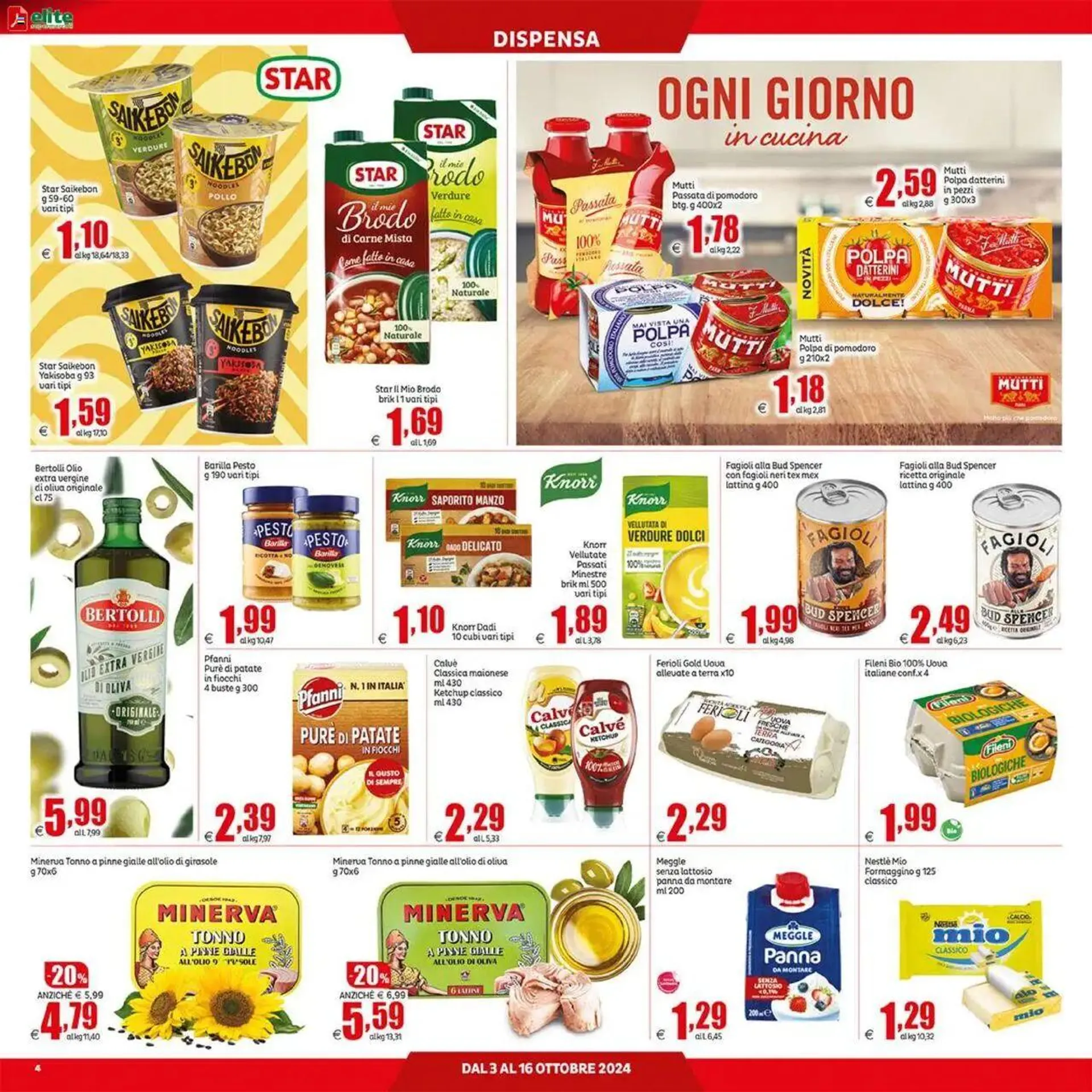 Volantino Elite Supermercati da 3 ottobre a 16 ottobre di 2024 - Pagina del volantino 4