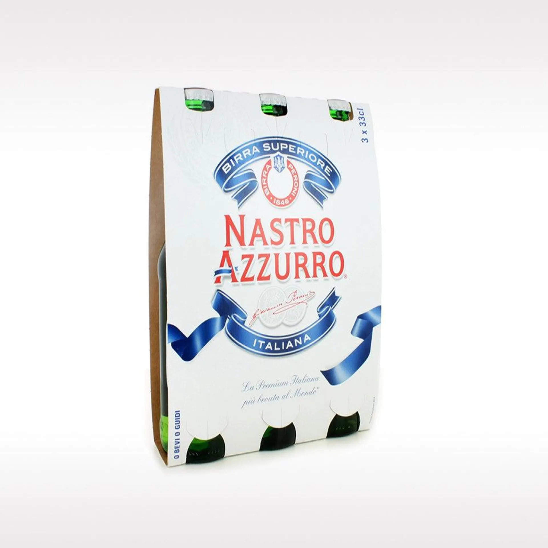 Birra Nastro Azzurro 3 Pezzi 33cl