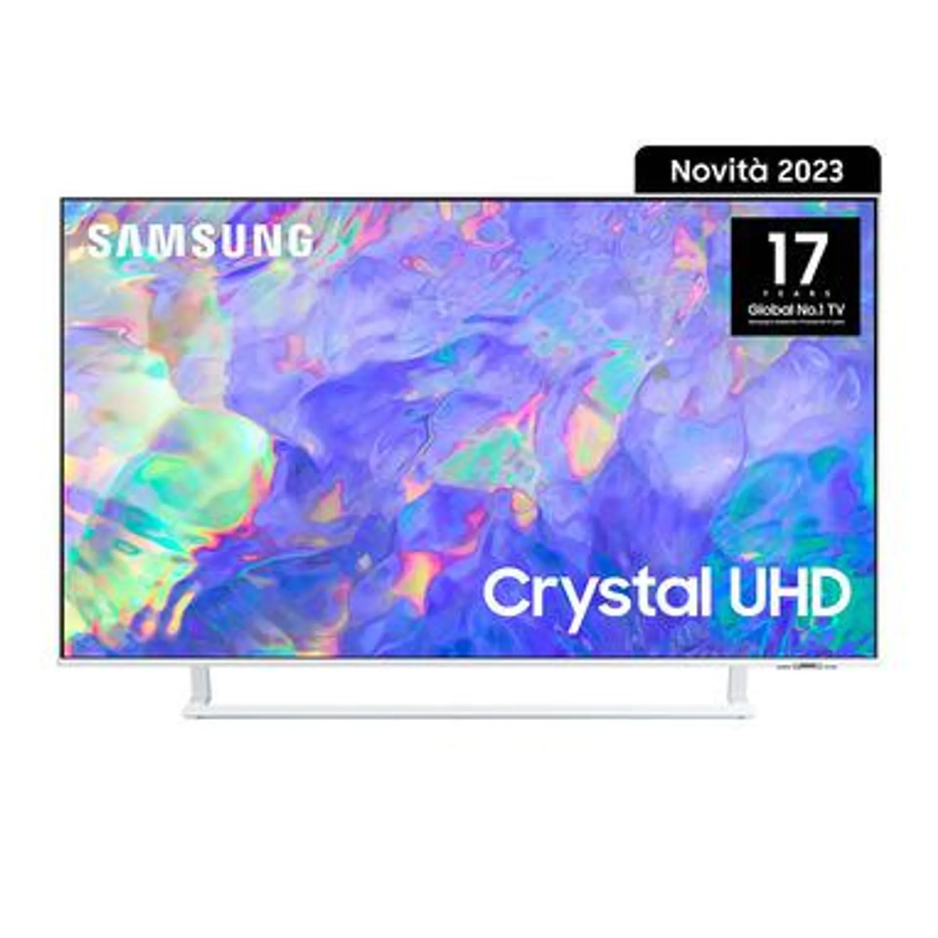 Samsung Series 8 TV UE43CU8580UXZT Crystal UHD 4K, Smart TV 43" Dynamic Crystal color, OTS Lite, White 2023