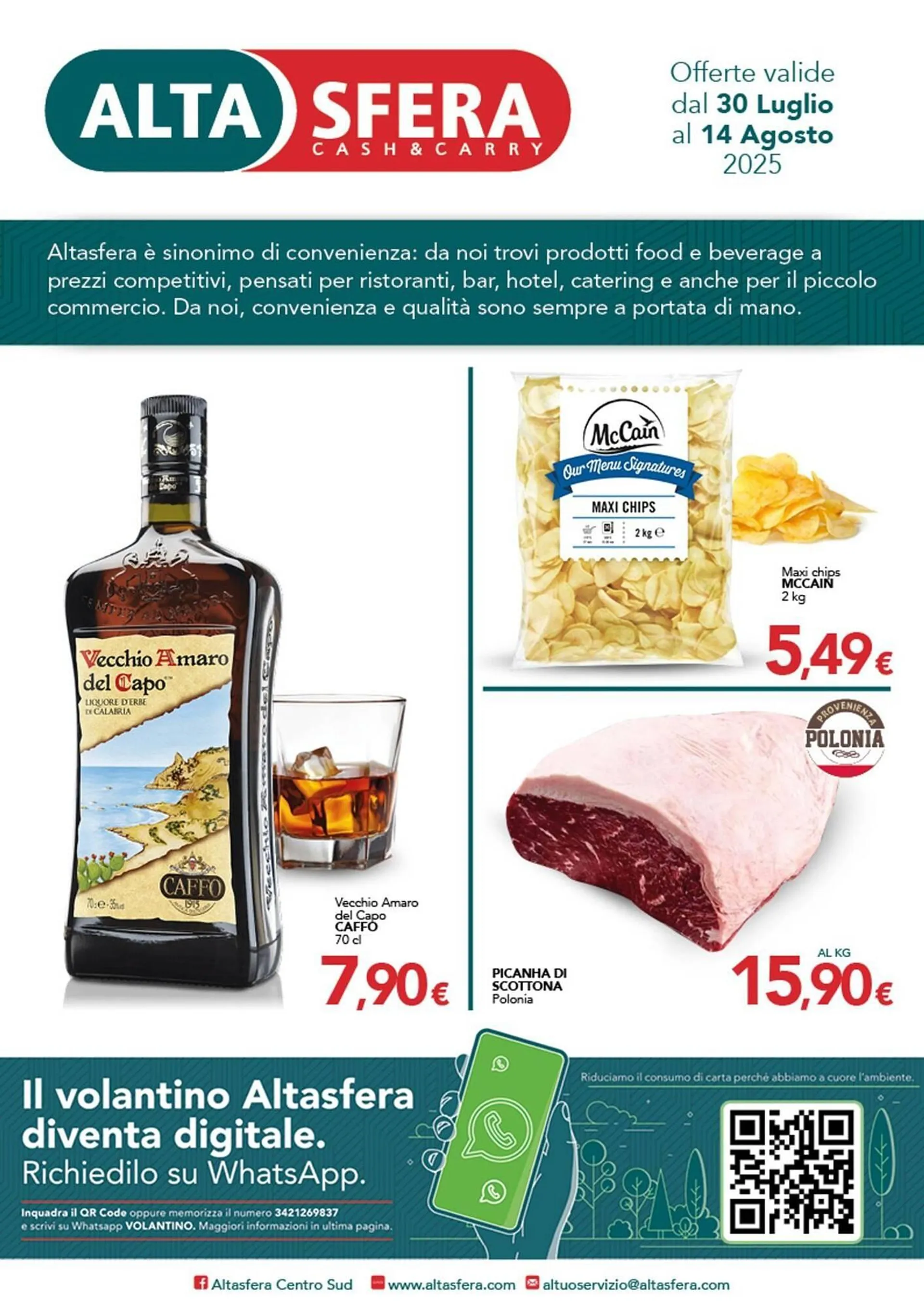 Volantino Altasfera da 30 luglio a 14 agosto di 2025 - Pagina del volantino 1