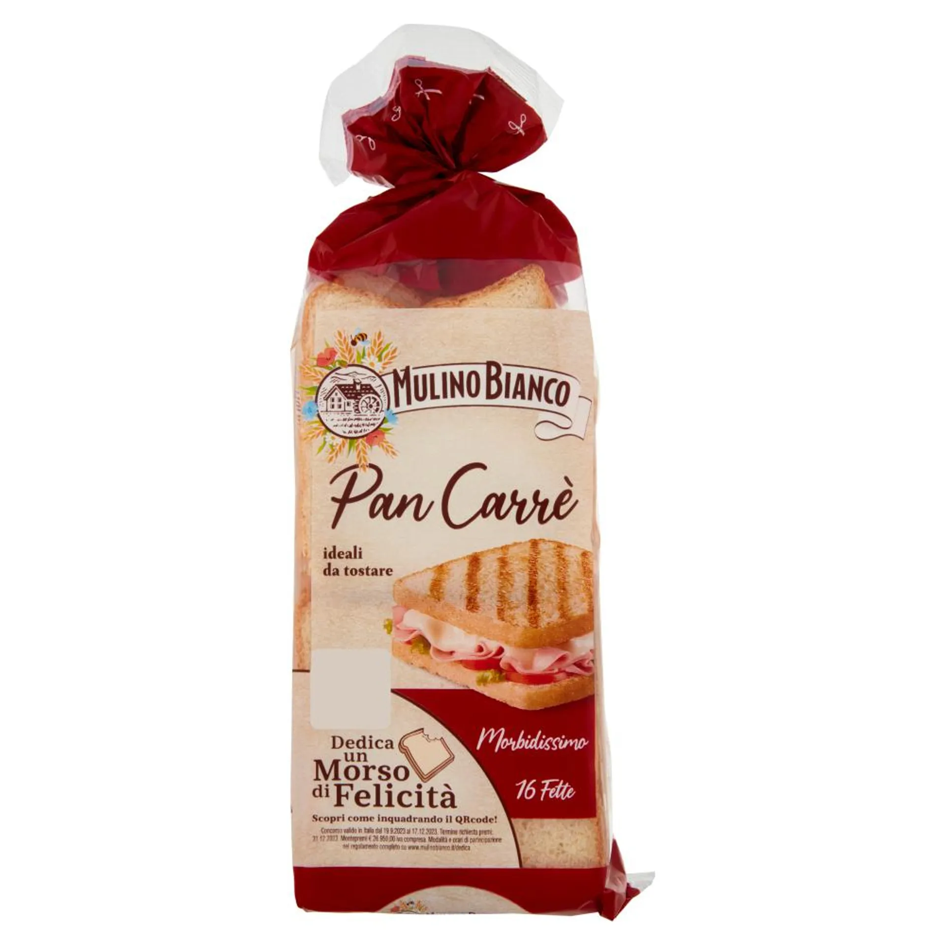 Mulino Bianco Pan Carrè Pane Ideale per Toast 16 fette 285g